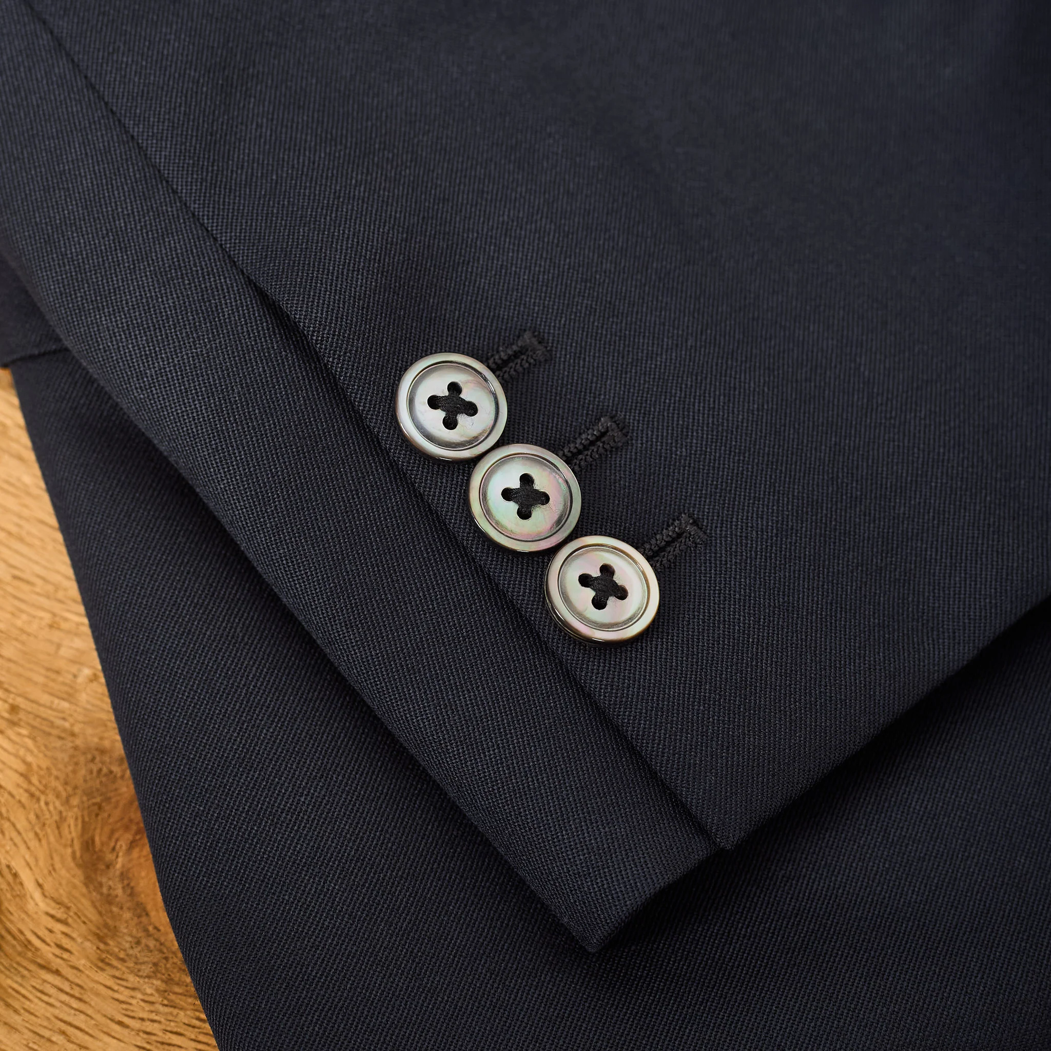 neat | wool gabardine locksmith jacket navy - Image 7