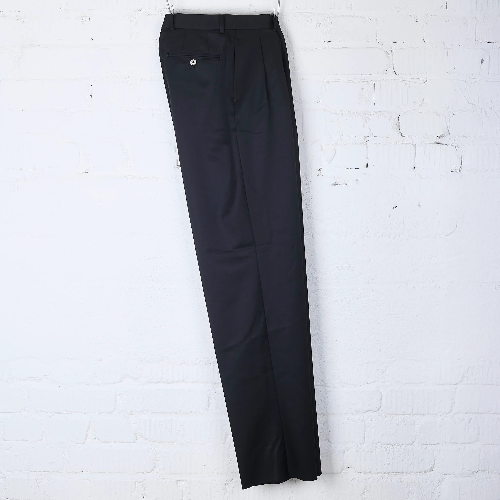 neat | wool gabardine neat chino navy - Image 4