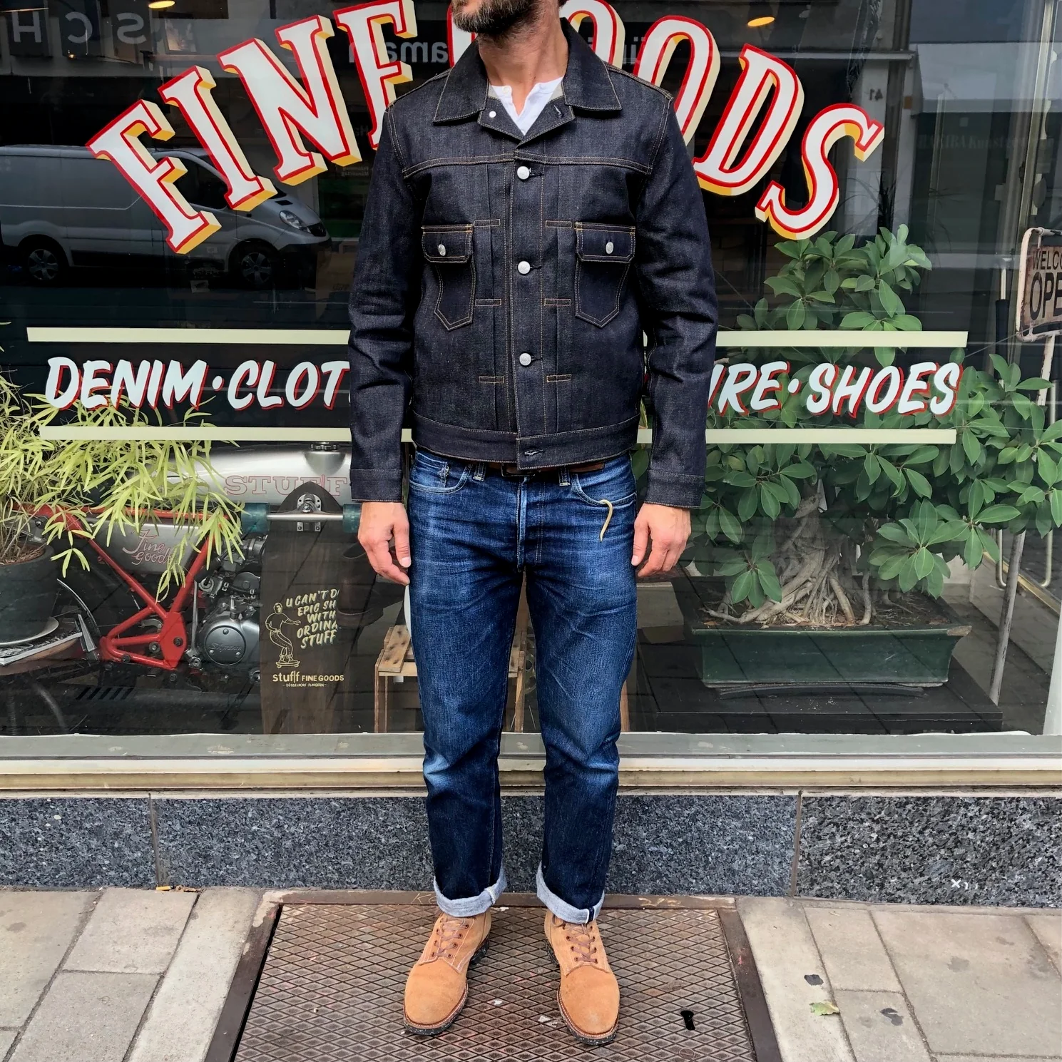 nimude | mas 13.5oz selvedge raw denim jacket - Image 2