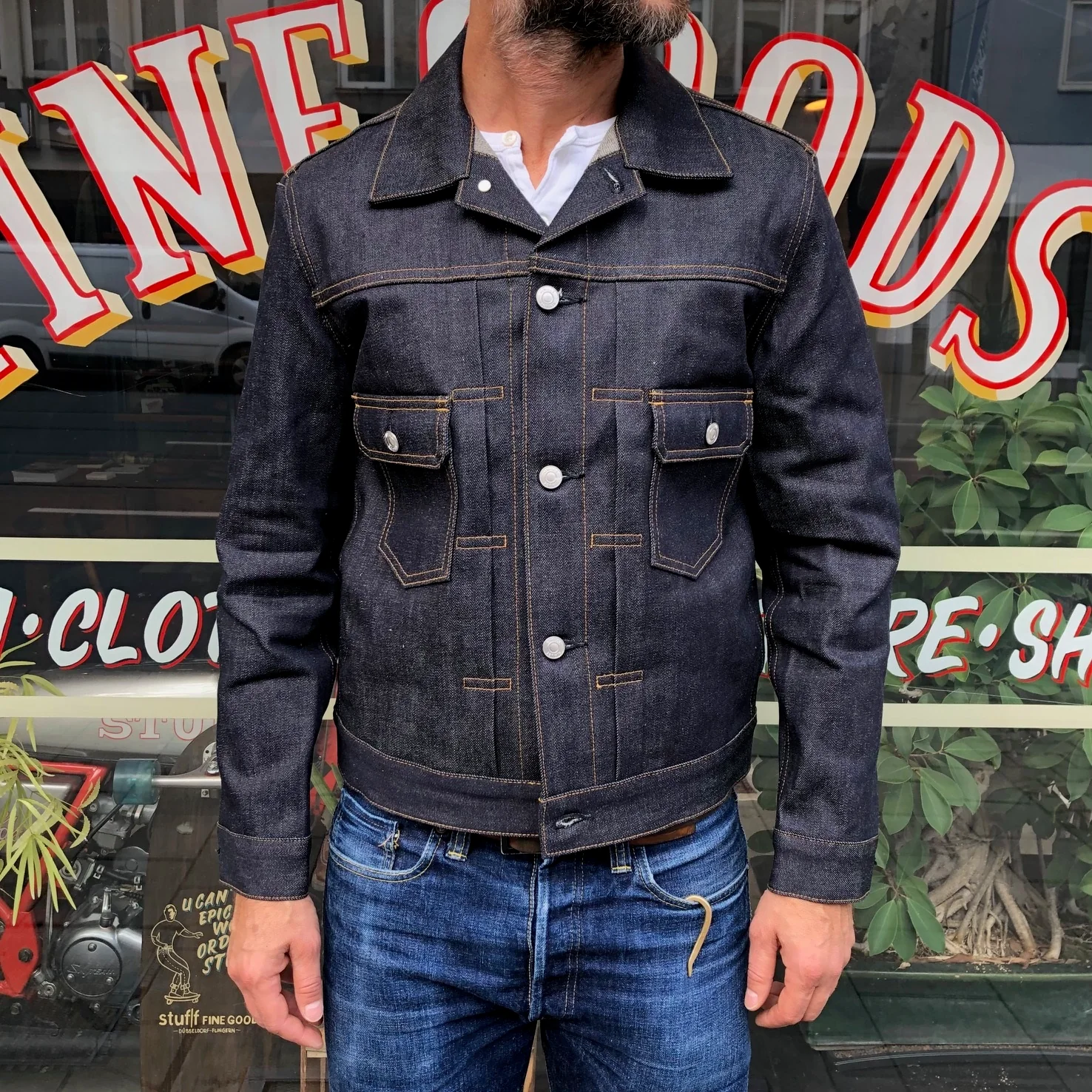 nimude | mas 13.5oz selvedge raw denim jacket - Image 3