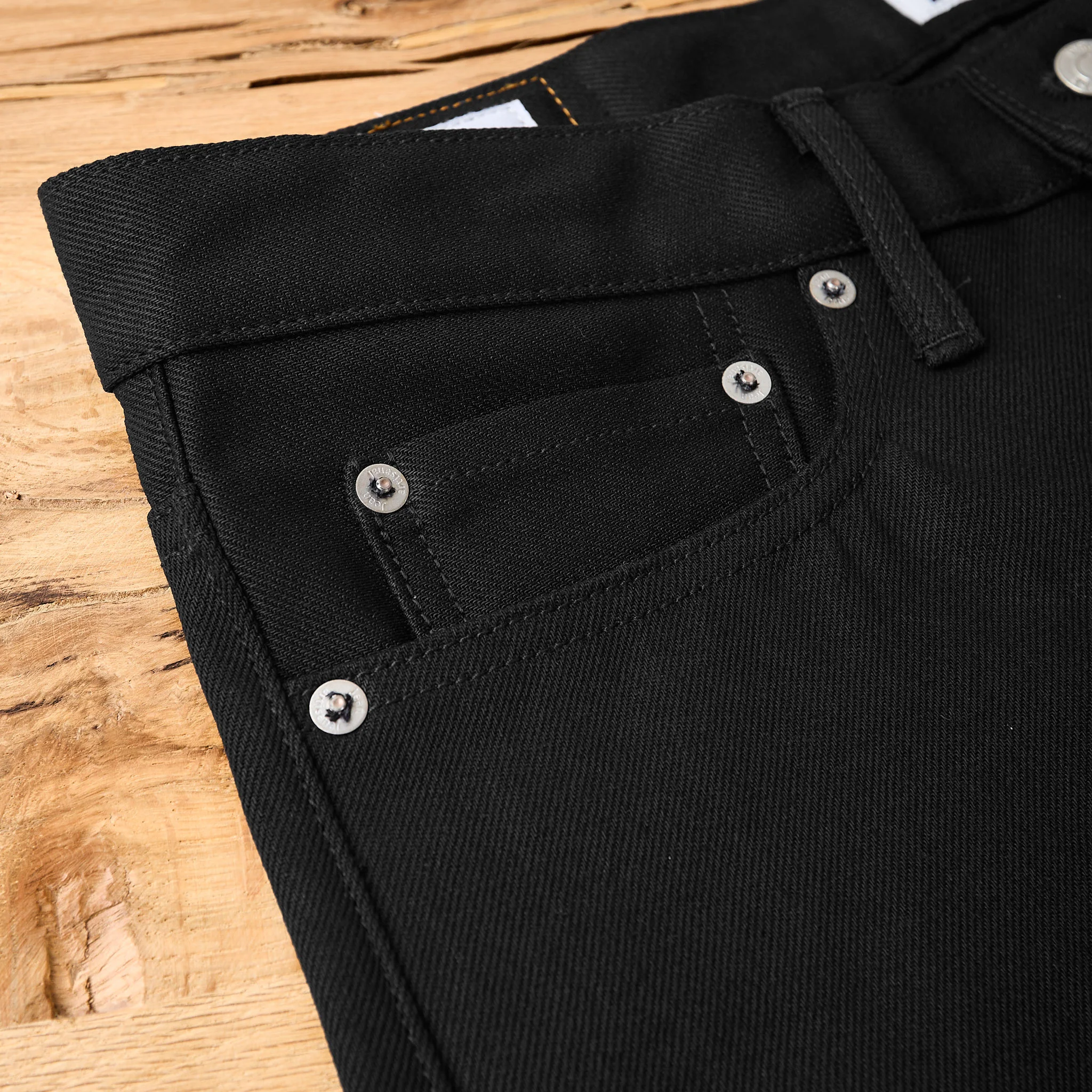 nimude | vinz 13oz black jeans - wide straight - Image 7