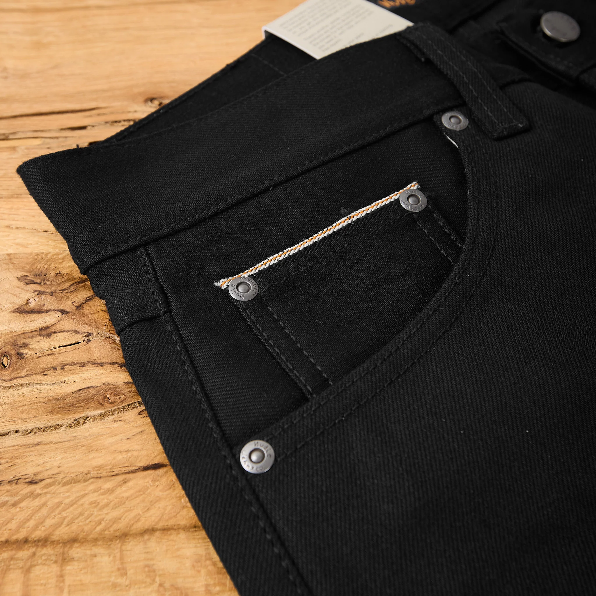 nudie jeans | rad rufus dry black selvage - Image 6