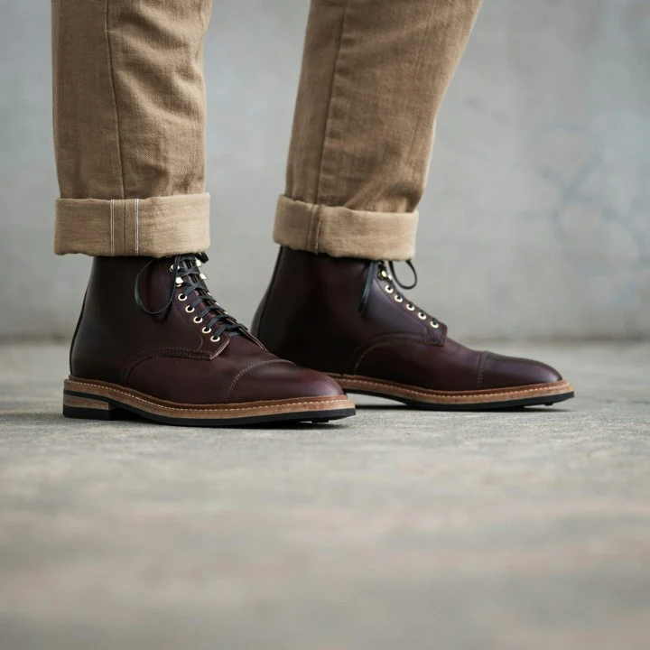 oak street bootmakers | color 8 dainite cap-toe lakeshore boot - Image 7