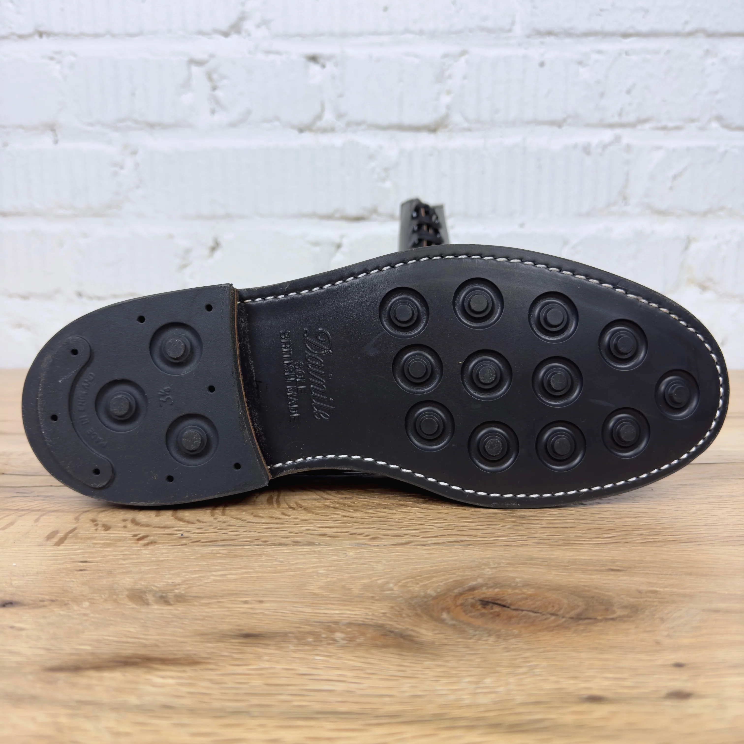 oak street bootmakers | black dainite cap-toe lakeshore boot - Image 4