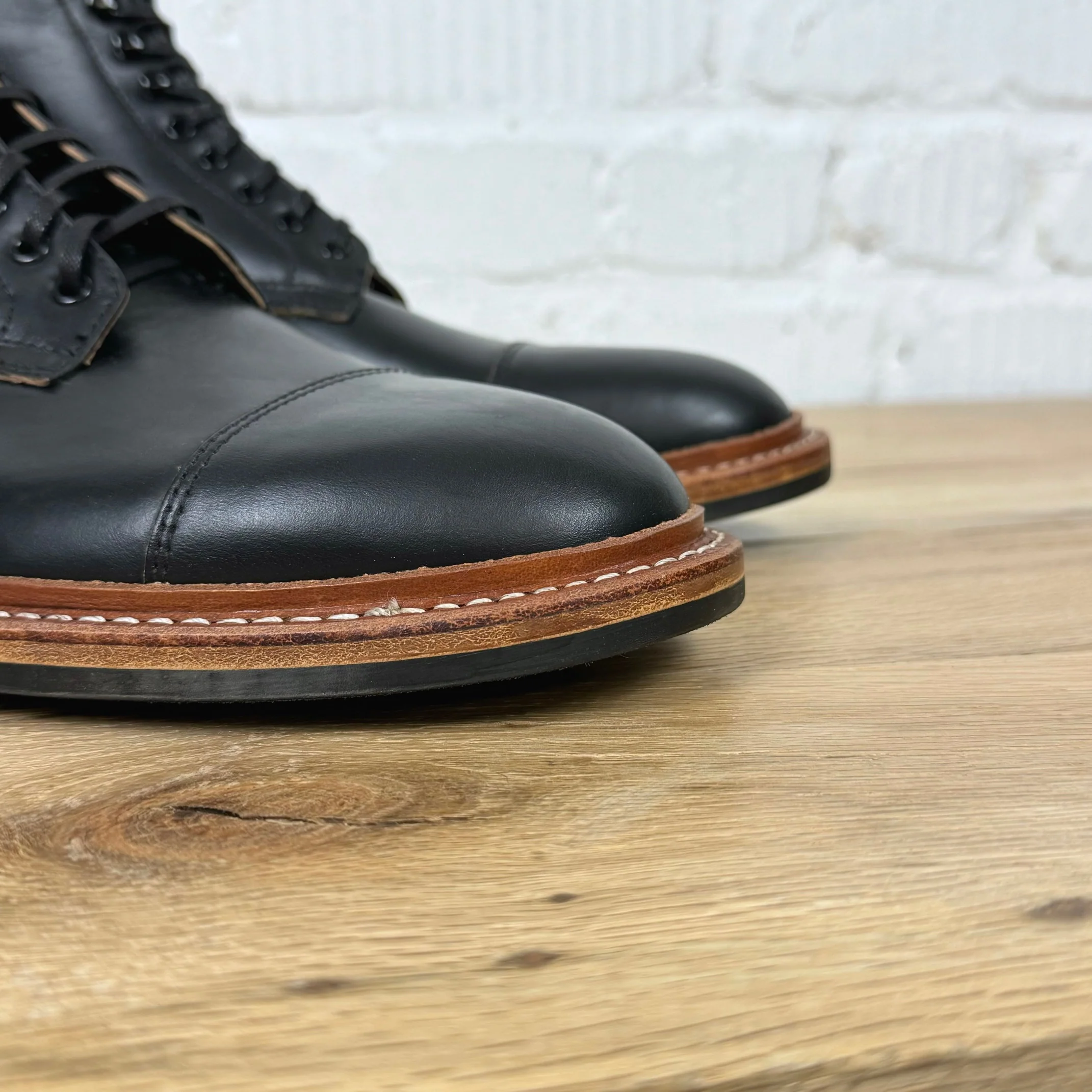 oak street bootmakers | black dainite cap-toe lakeshore boot - Image 5