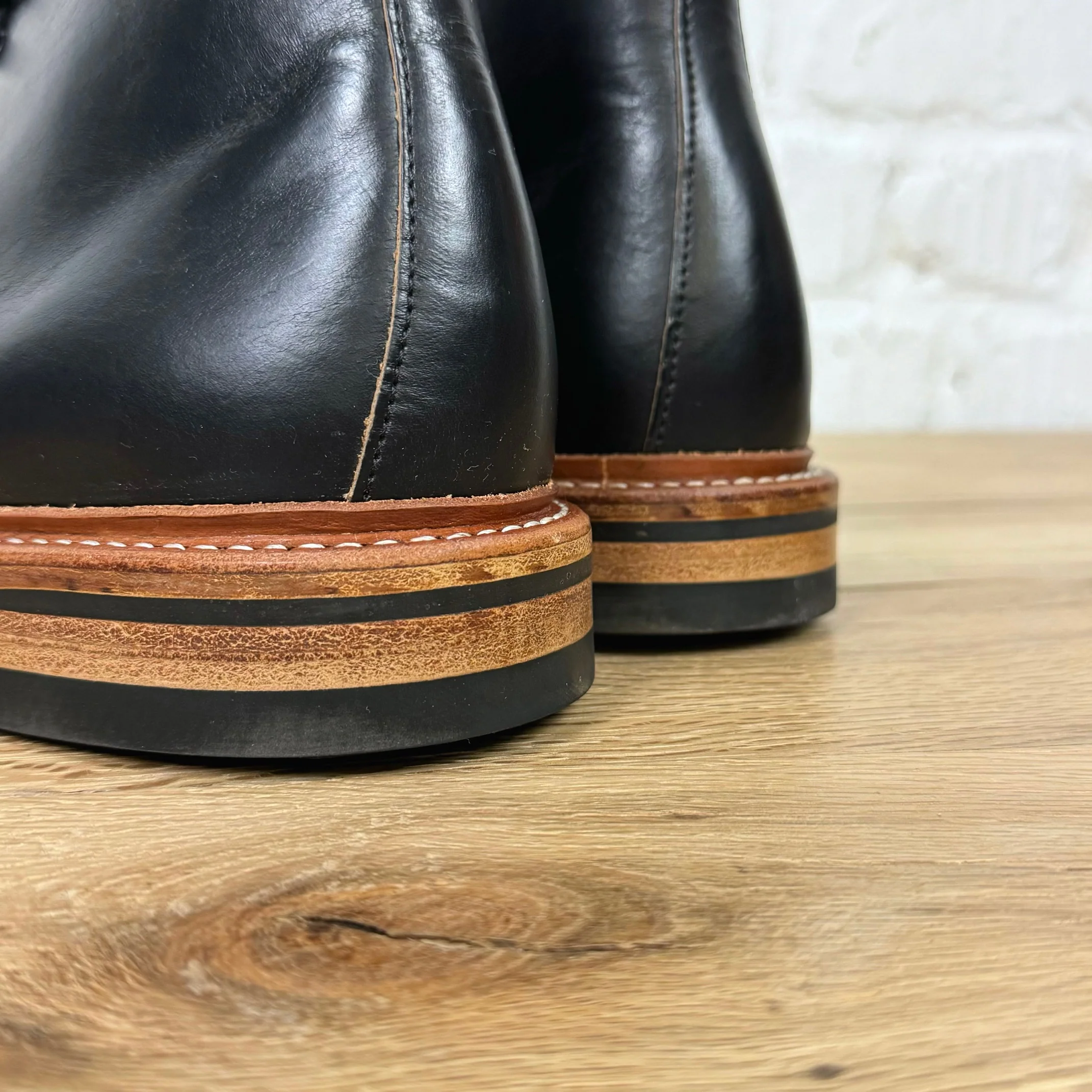 oak street bootmakers | black dainite cap-toe lakeshore boot - Image 6