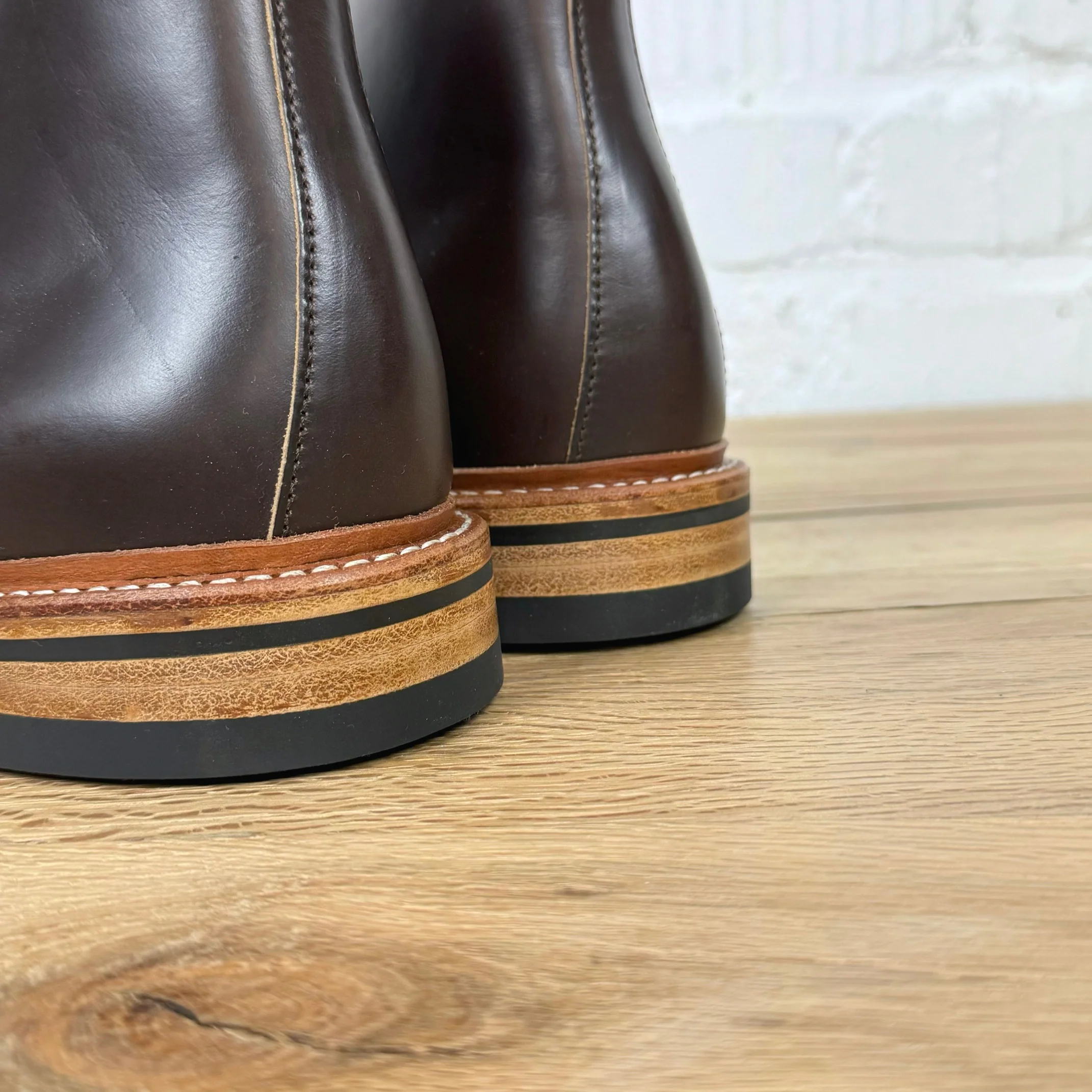 oak street bootmakers | brown dainite cap-toe lakeshore boot - Image 5