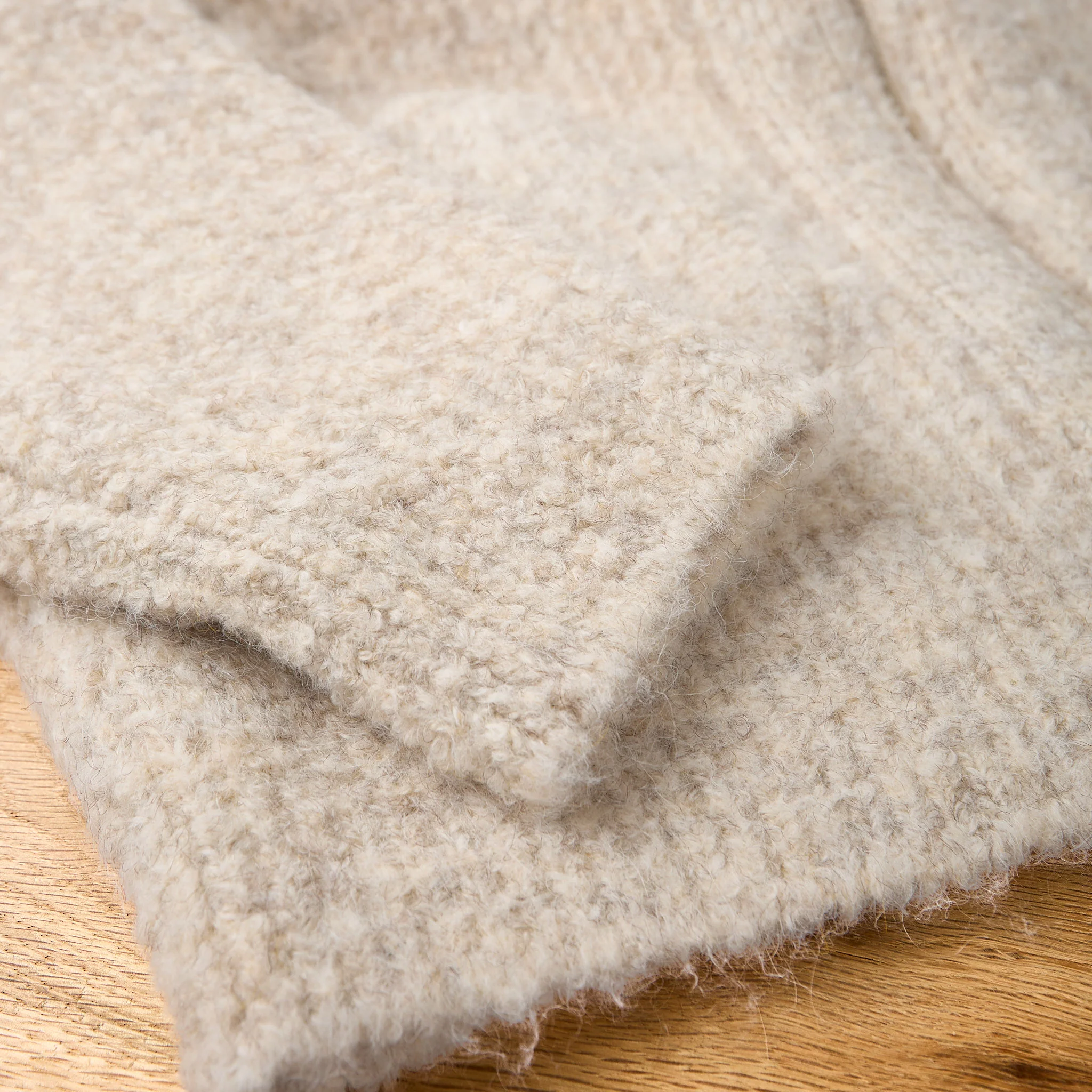 old joe brand | boucle alpaka zip cardigan - ivory - Image 6
