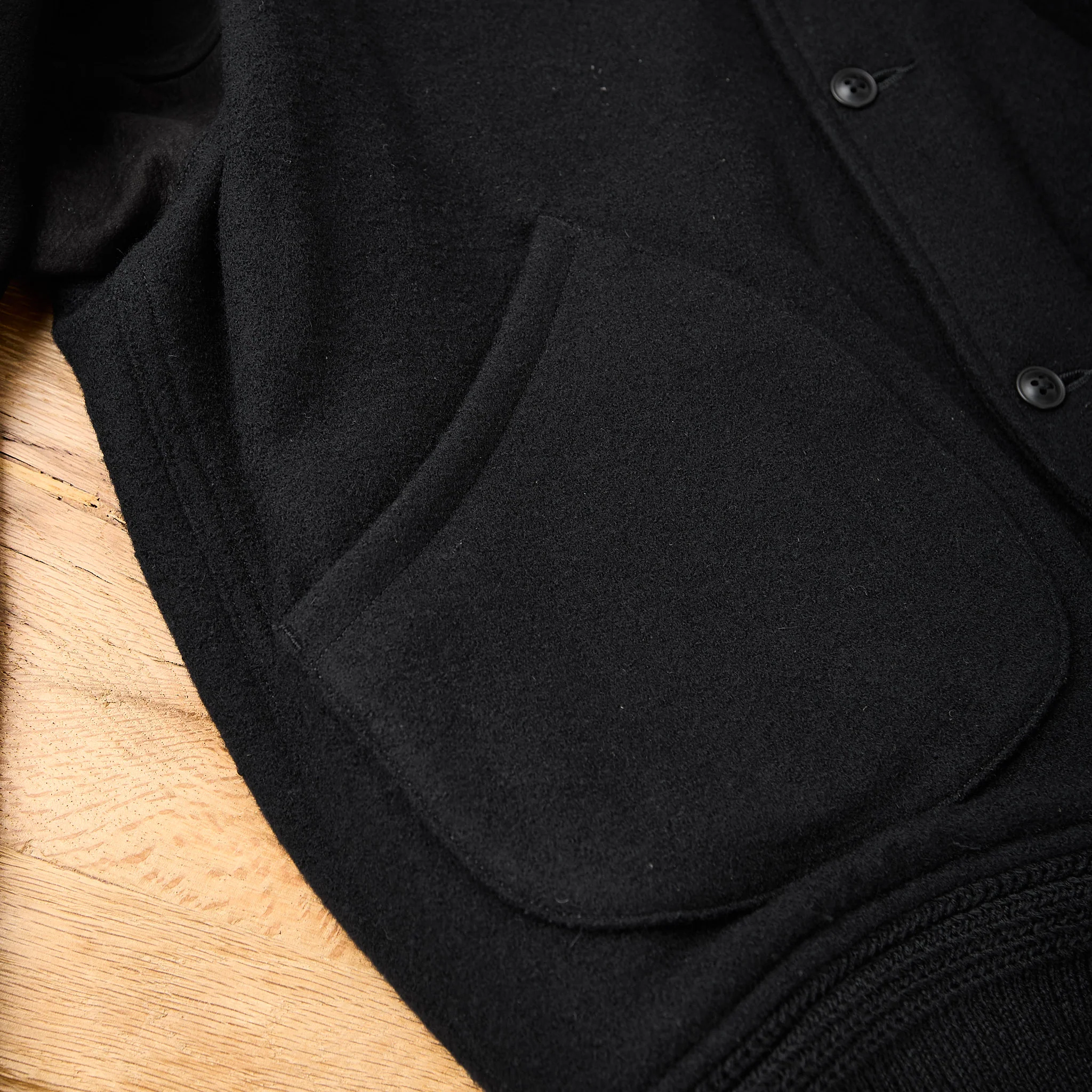 old joe brand | button-front campbell jacket - onyx x onyx - Image 6