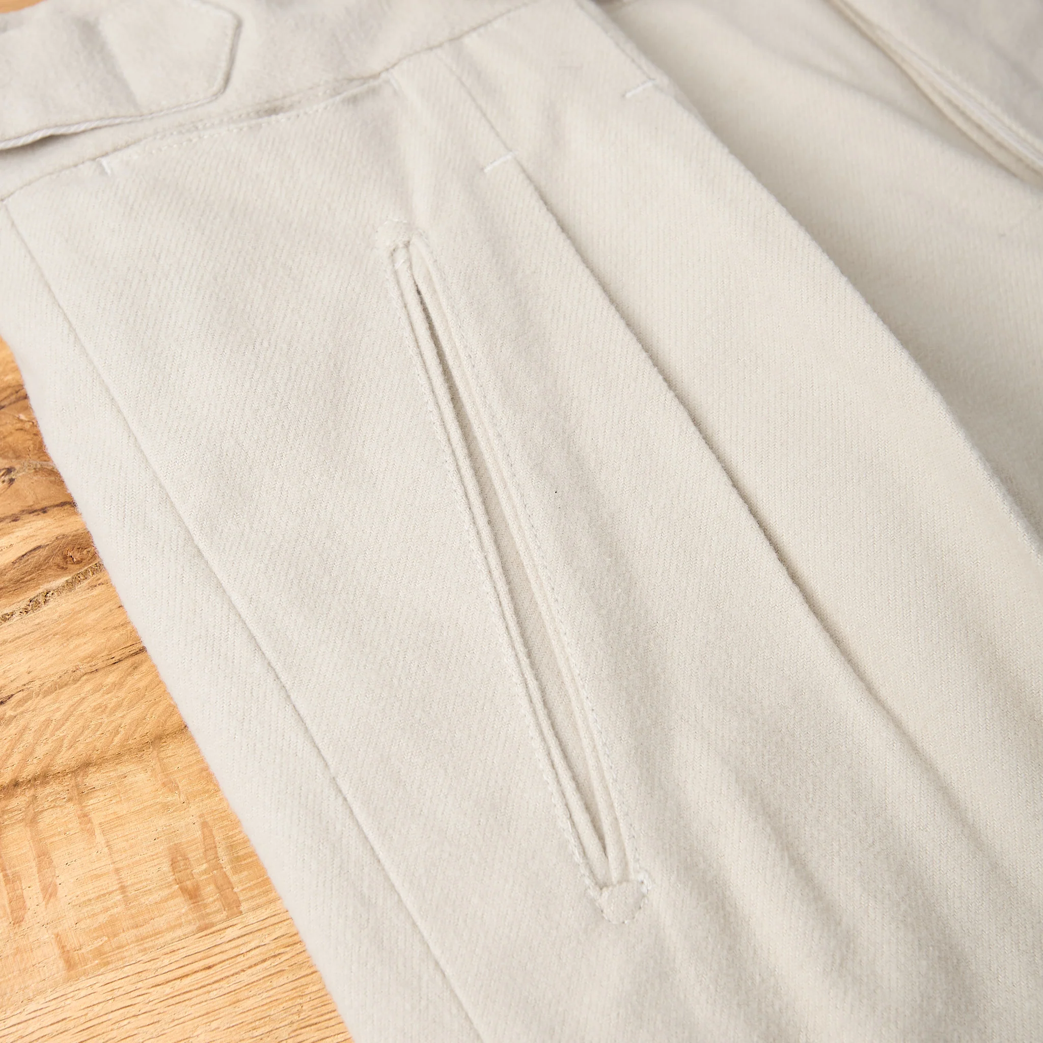 old joe brand | double-pleated smarty trouser - bone - Image 4