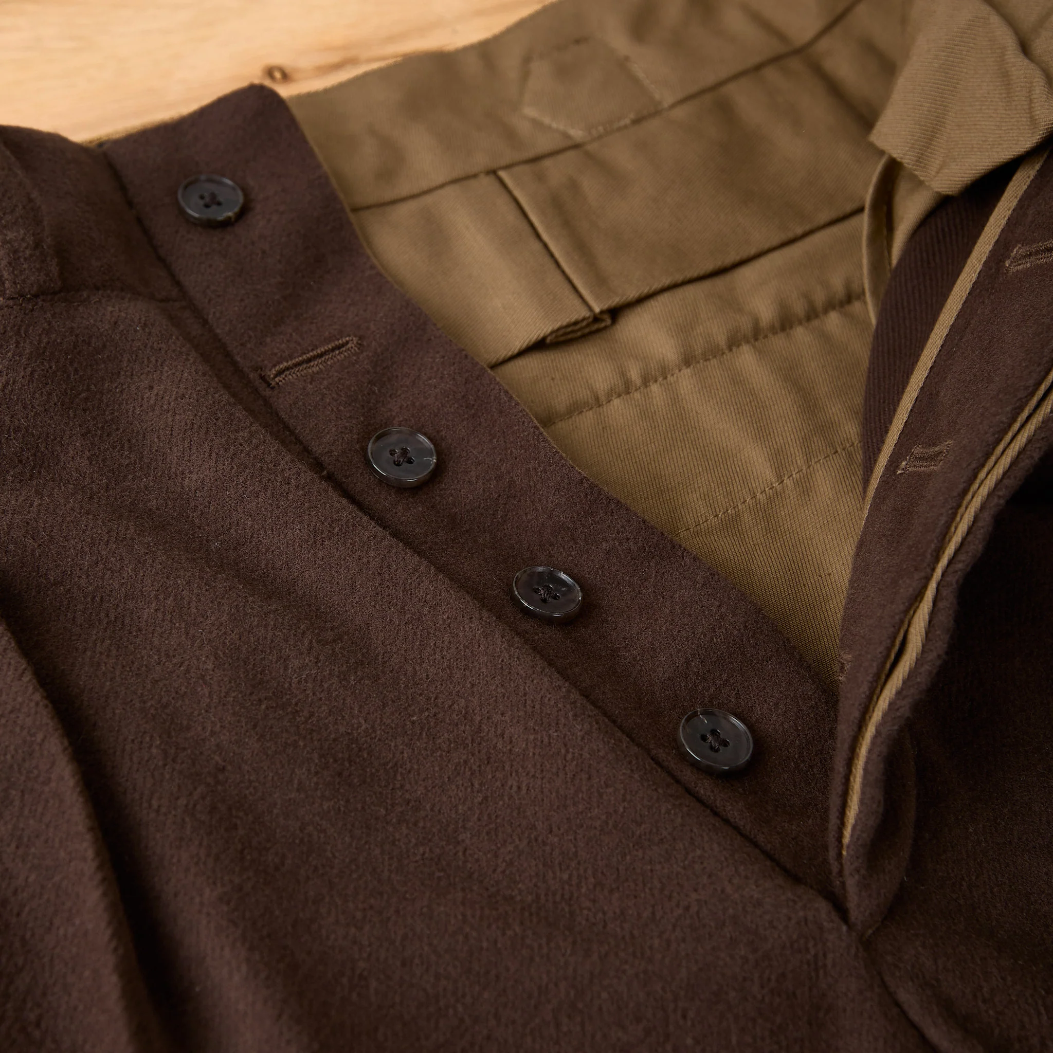 old joe brand | double-pleated smarty trouser - whisky - Image 3