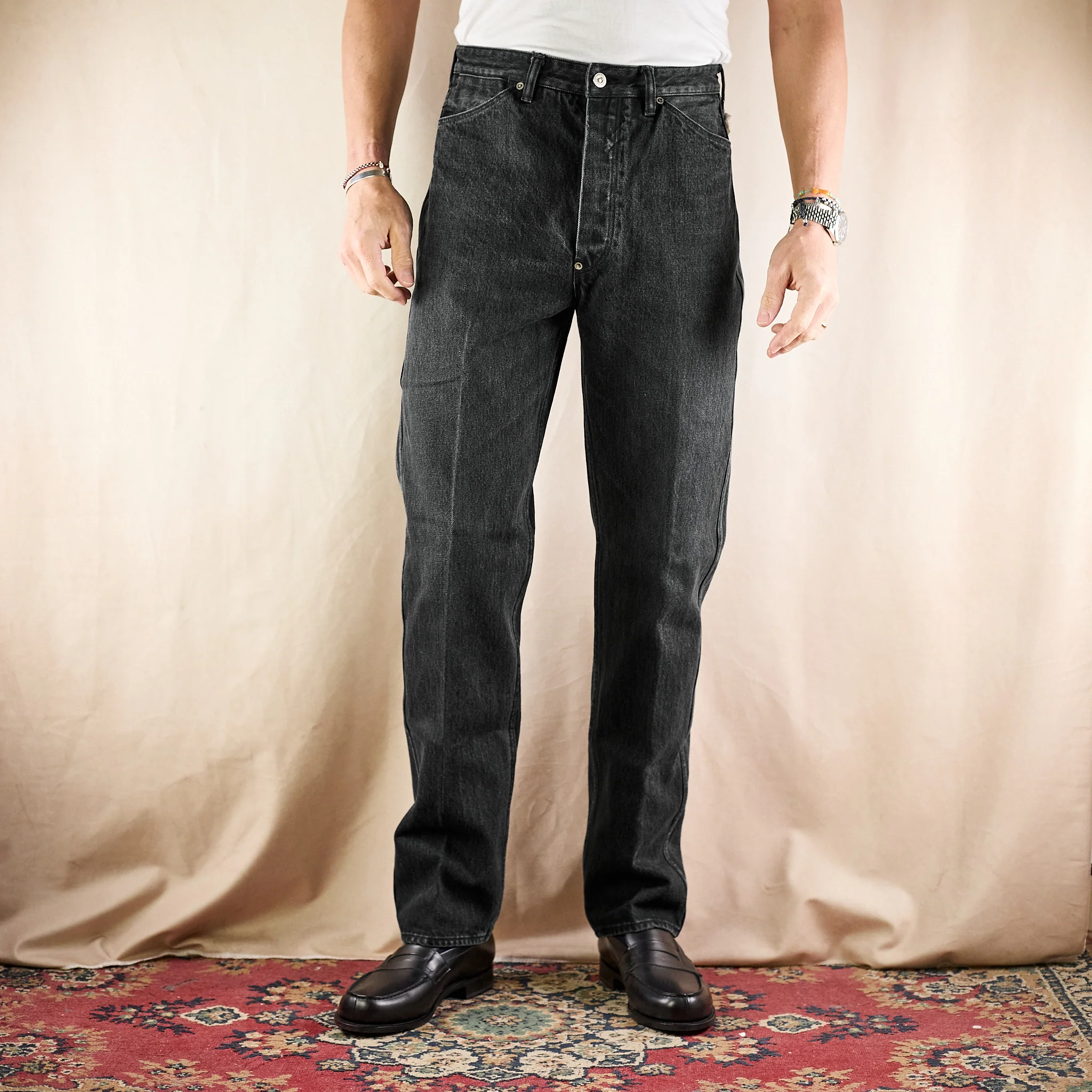 old joe brand | flat-back jean trouser "946" - graphite - Image 2