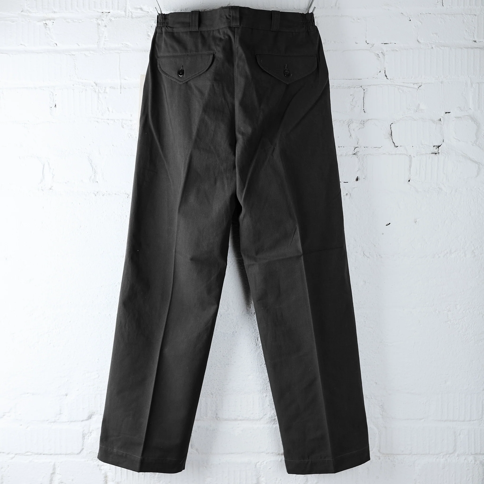 old joe brand | front tuck army trouser - black - Image 3