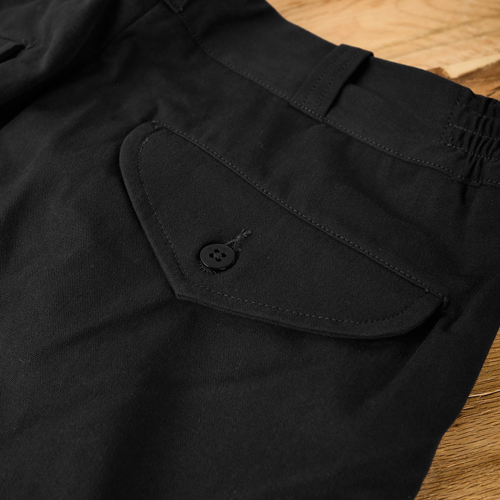old joe brand | front tuck army trouser - black - Image 6