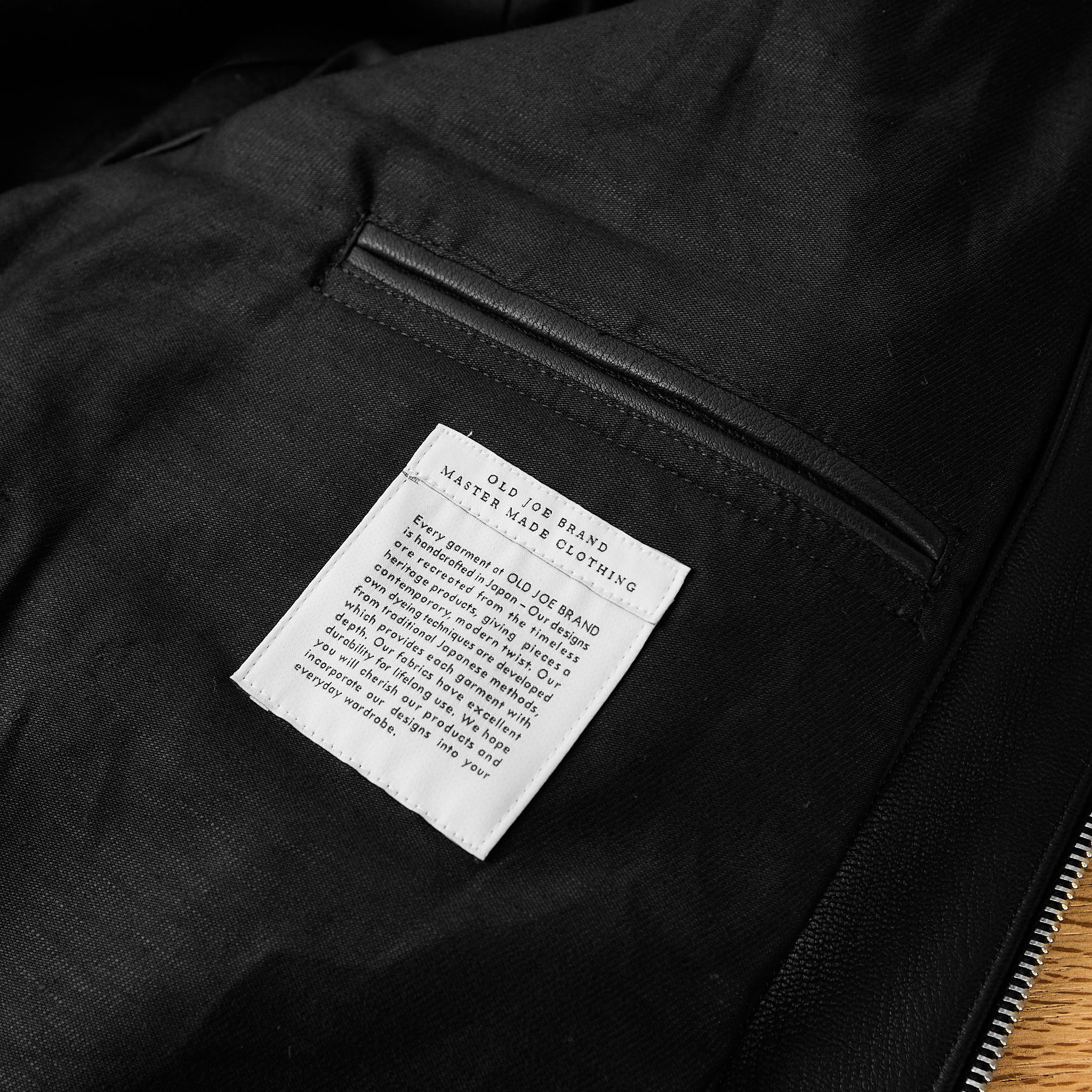 old joe brand | patina deerskin albert jacket - patina black - Image 10