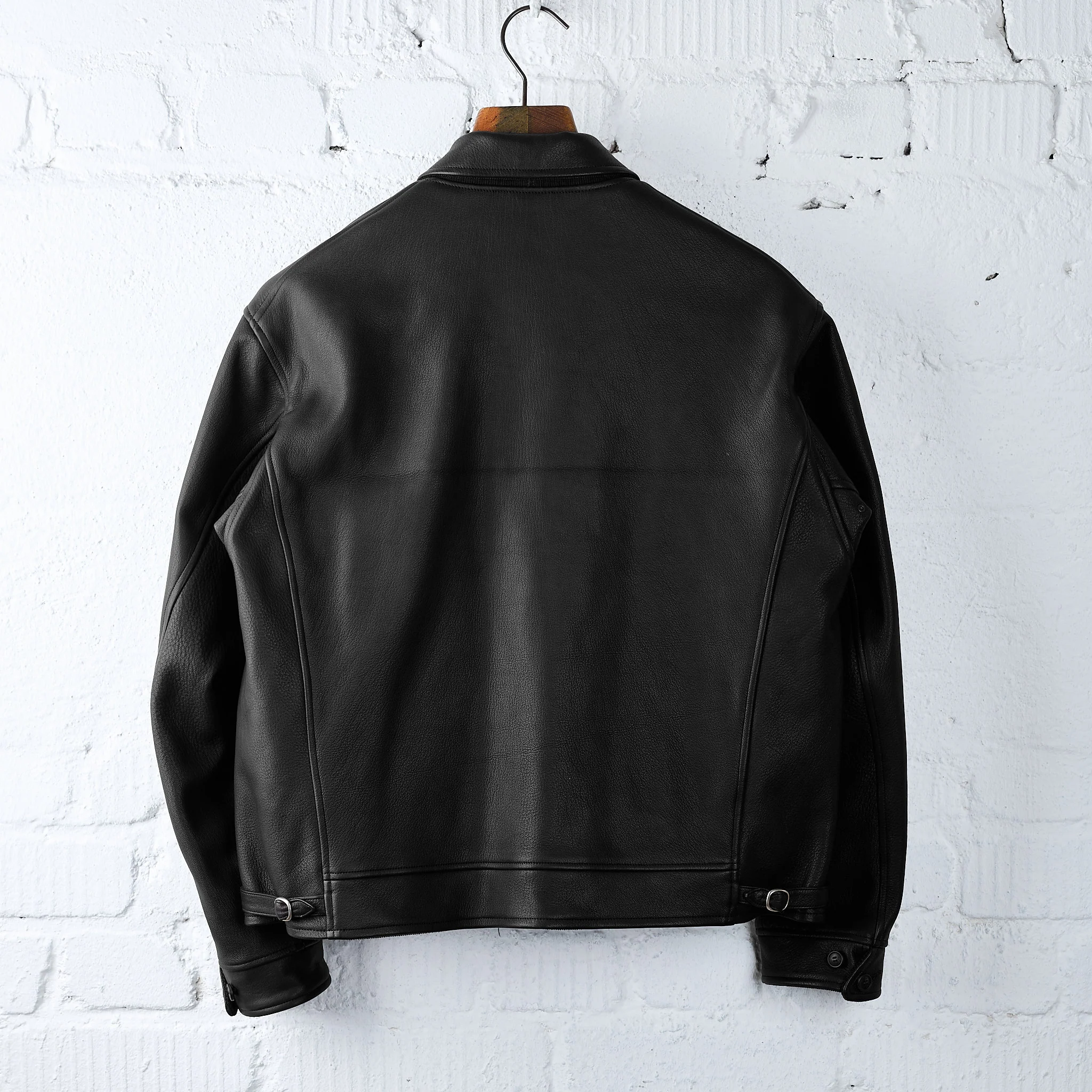 old joe brand | patina deerskin albert jacket - patina black - Image 4