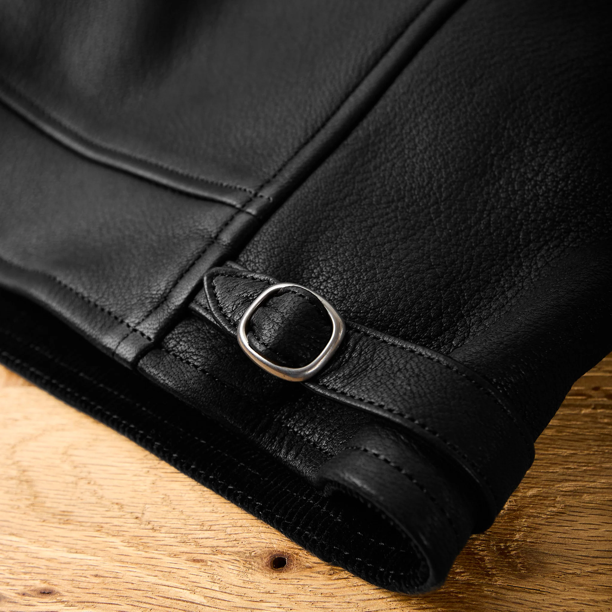 old joe brand | patina deerskin albert jacket - patina black - Image 9