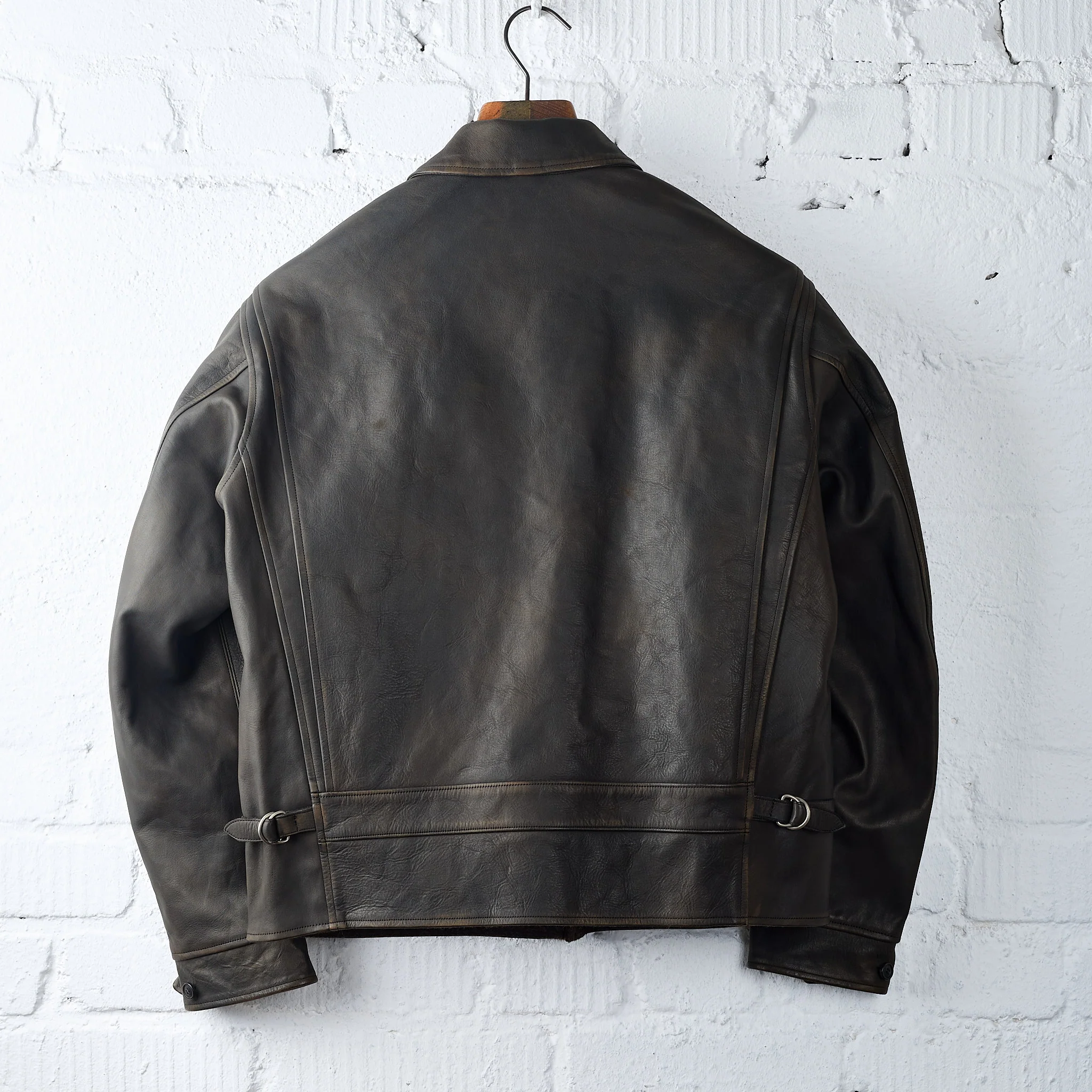 old joe brand | patina horse-hide hendrick jacket - patina brown - Image 3