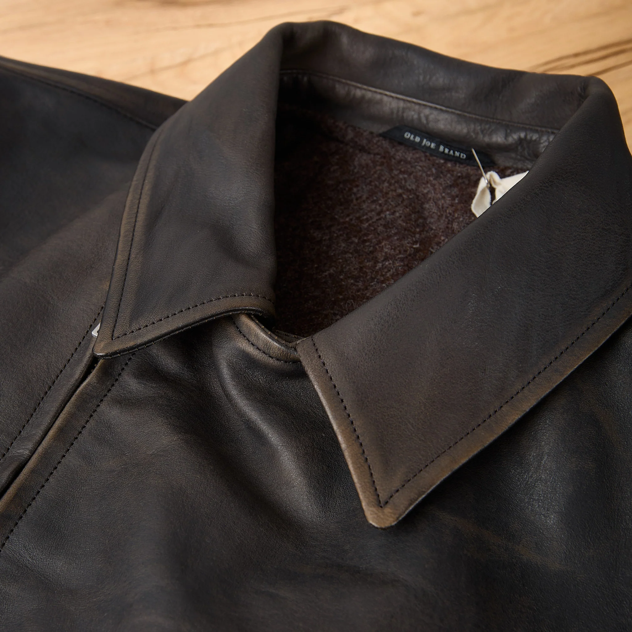 old joe brand | patina horse-hide hendrick jacket - patina brown - Image 4