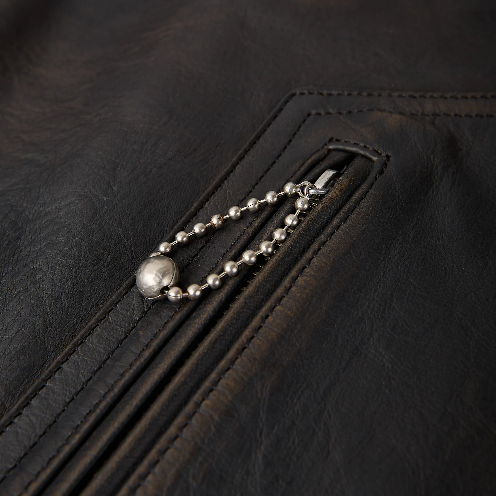 old joe brand | patina horse-hide hendrick jacket - patina brown - Image 5