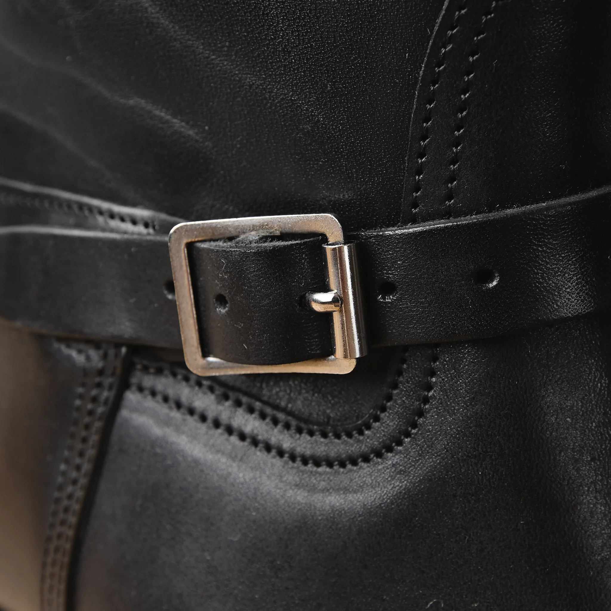 old joe brand | “the engineer” artisan leather engineer boots  - black - Image 4