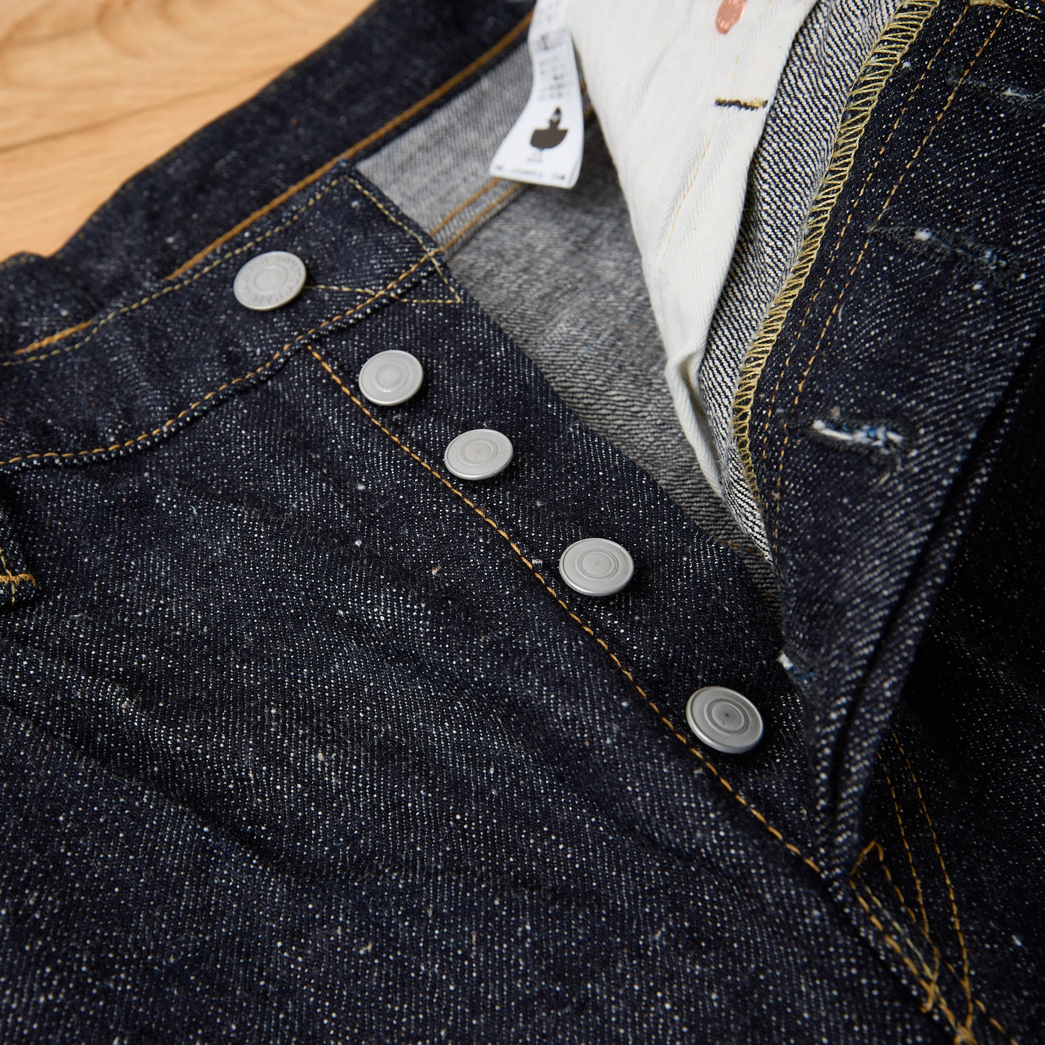 omoto denim | 0611 15.5oz slub nep relax fit jeans - Image 4