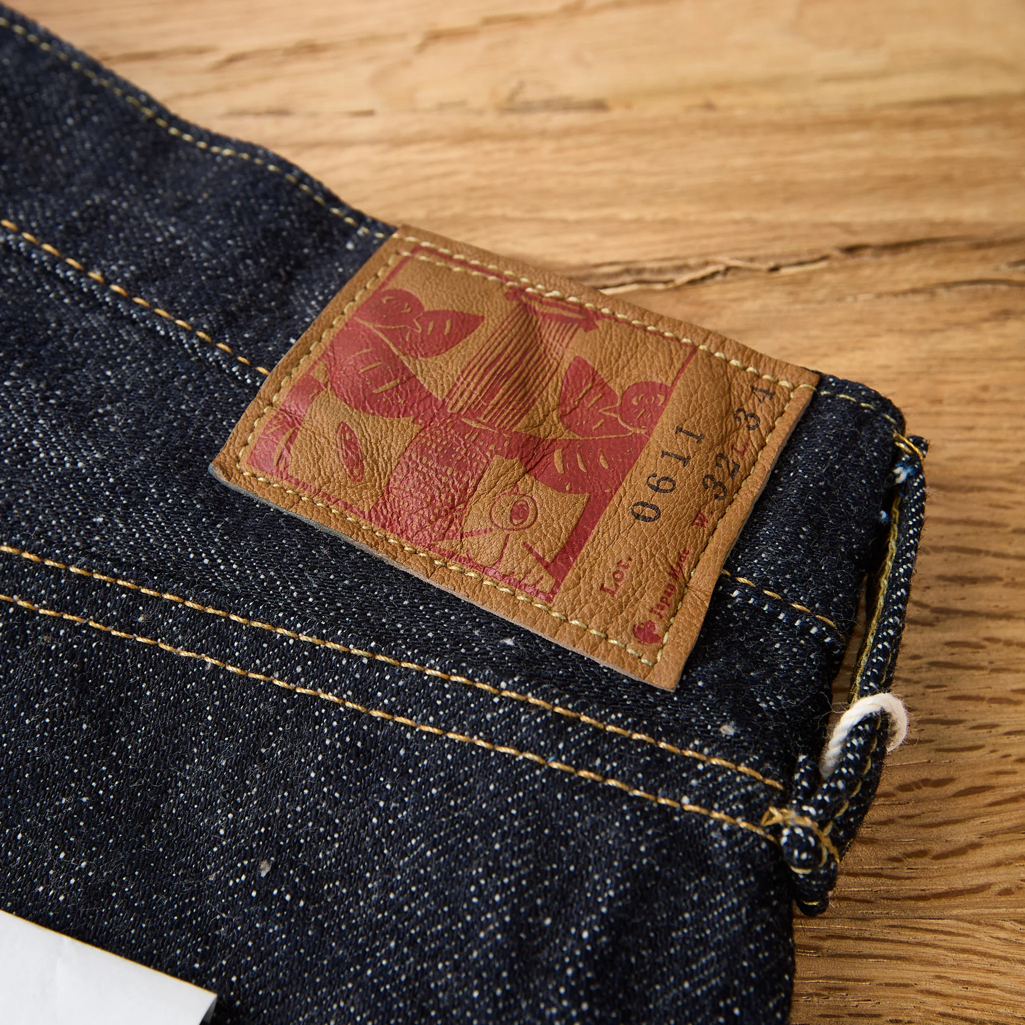 omoto denim | 0611 15.5oz slub nep relax fit jeans - Image 6