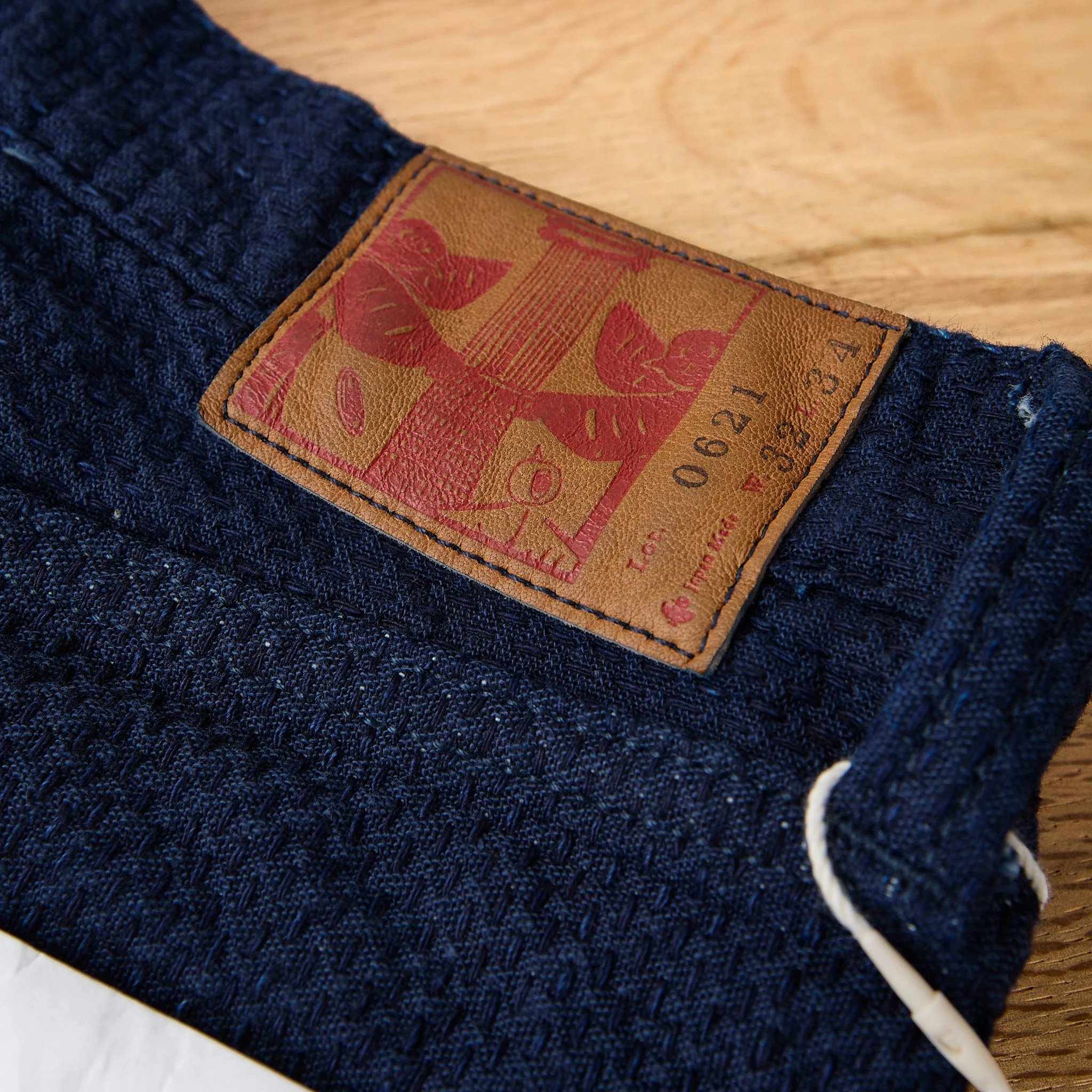 omoto denim | 0621 15oz ori-sashi sashiko relax fit - Image 6