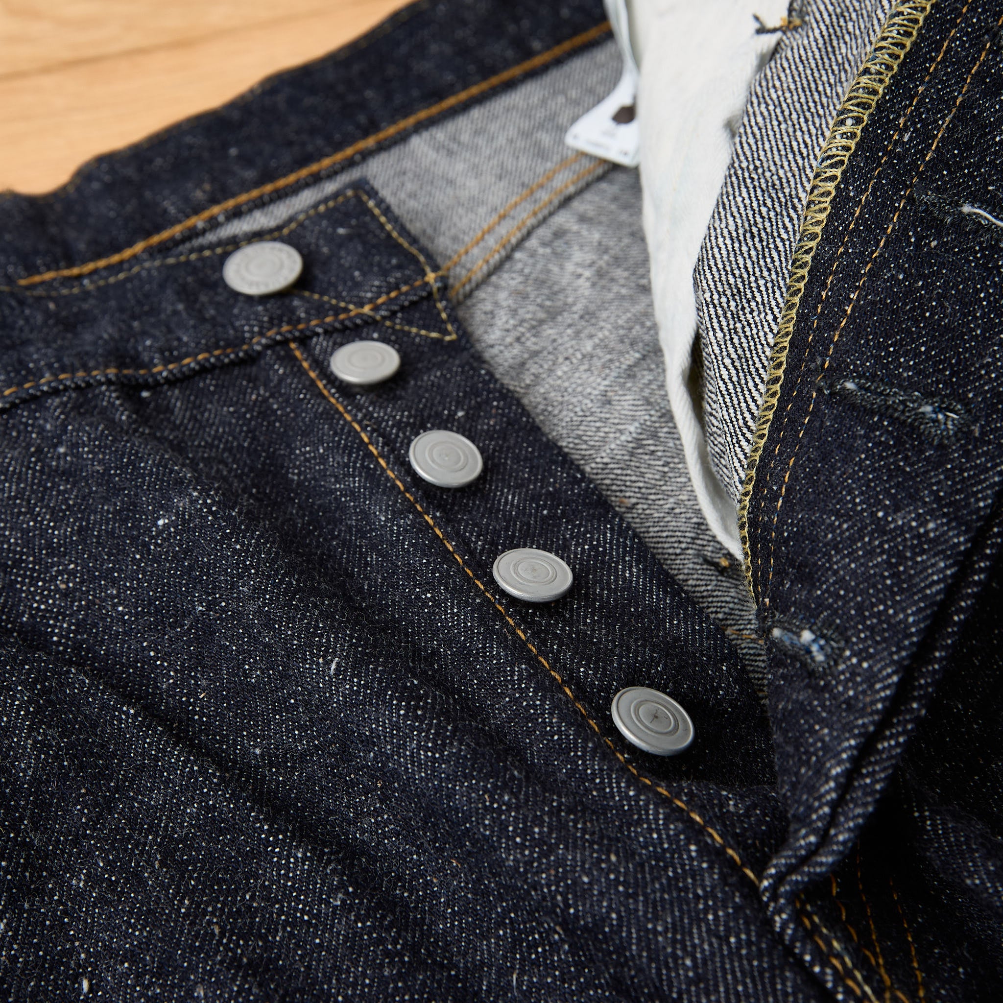 omoto denim | 0811 15,5 oz. slub nep loose fit jeans - Image 3