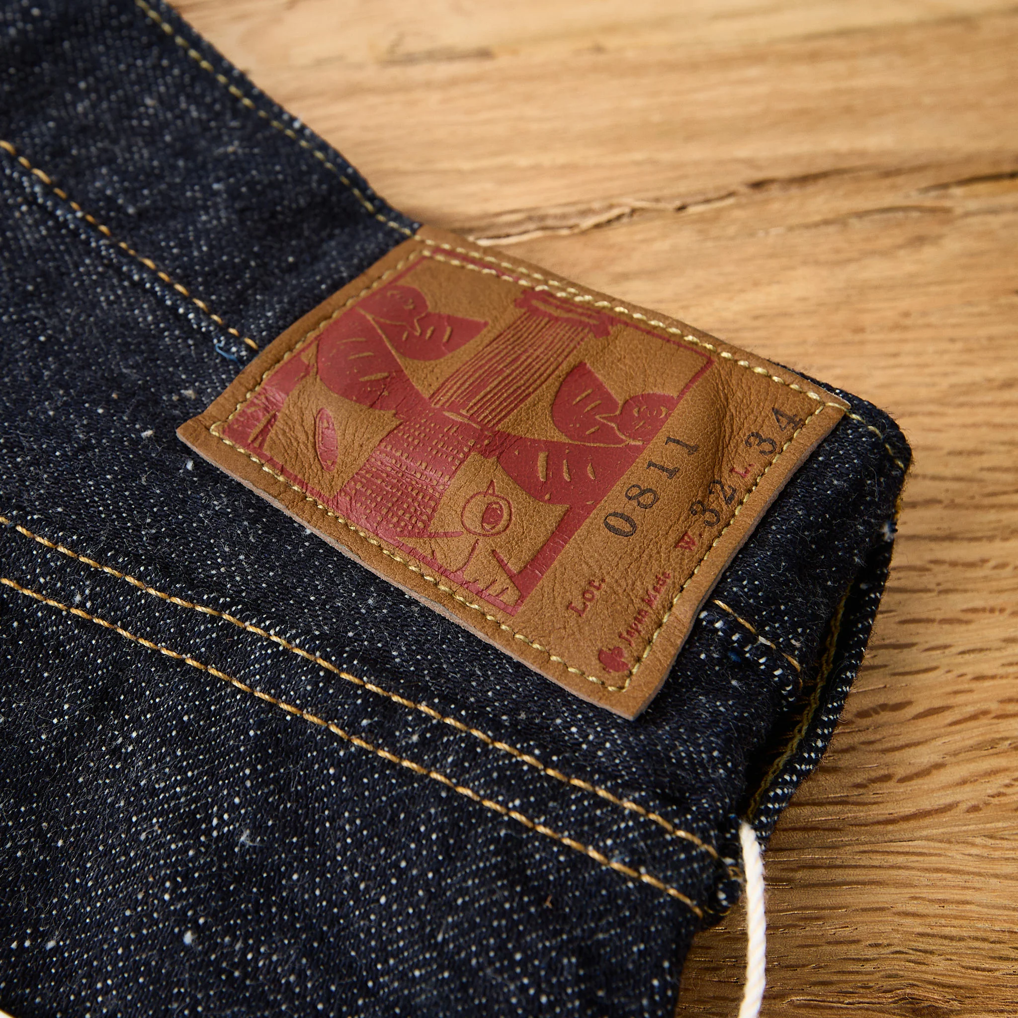 omoto denim | 0811 15,5 oz. slub nep loose fit jeans - Image 5