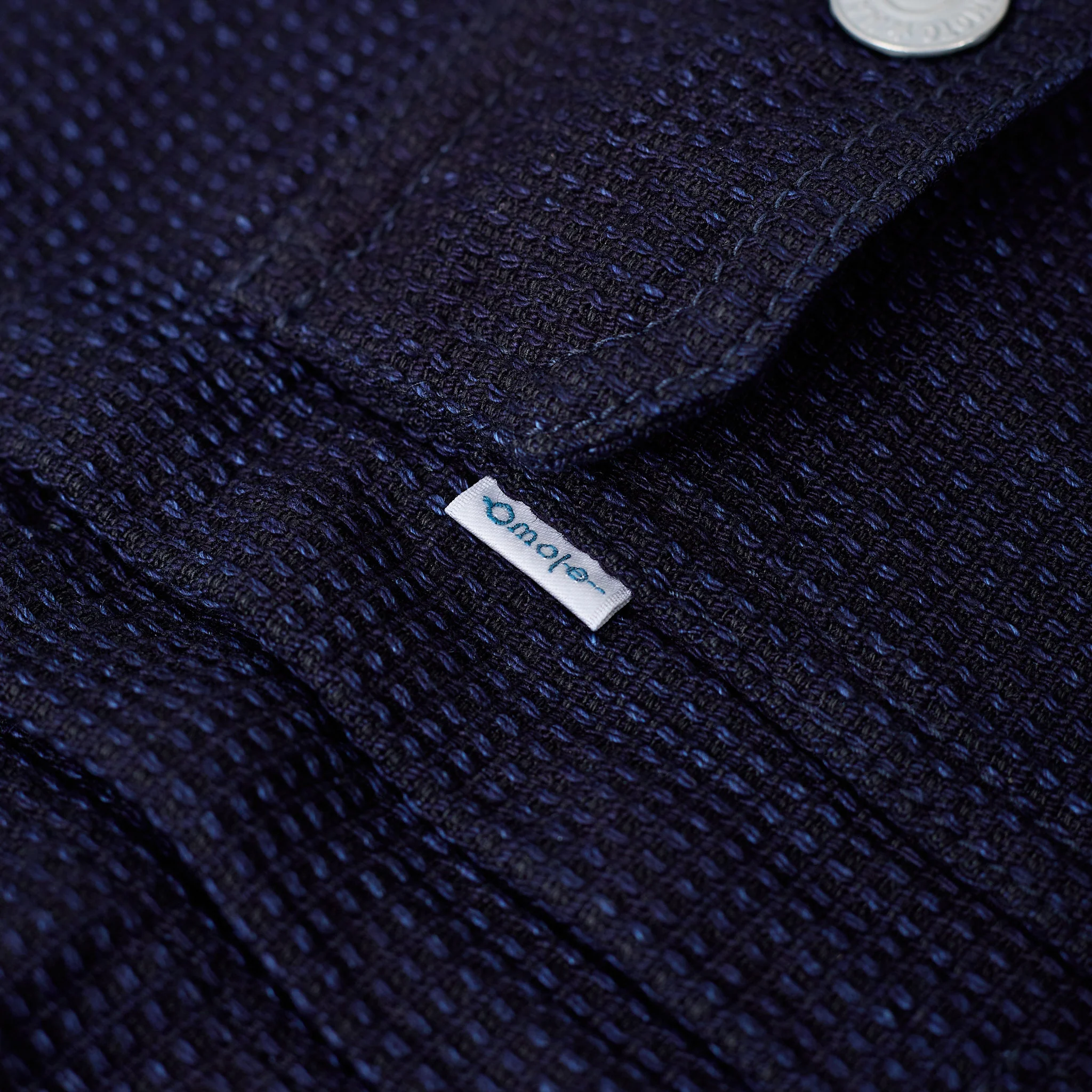 omoto denim | 3220 12oz type 2 jacket cube sashiko indigo - Image 6