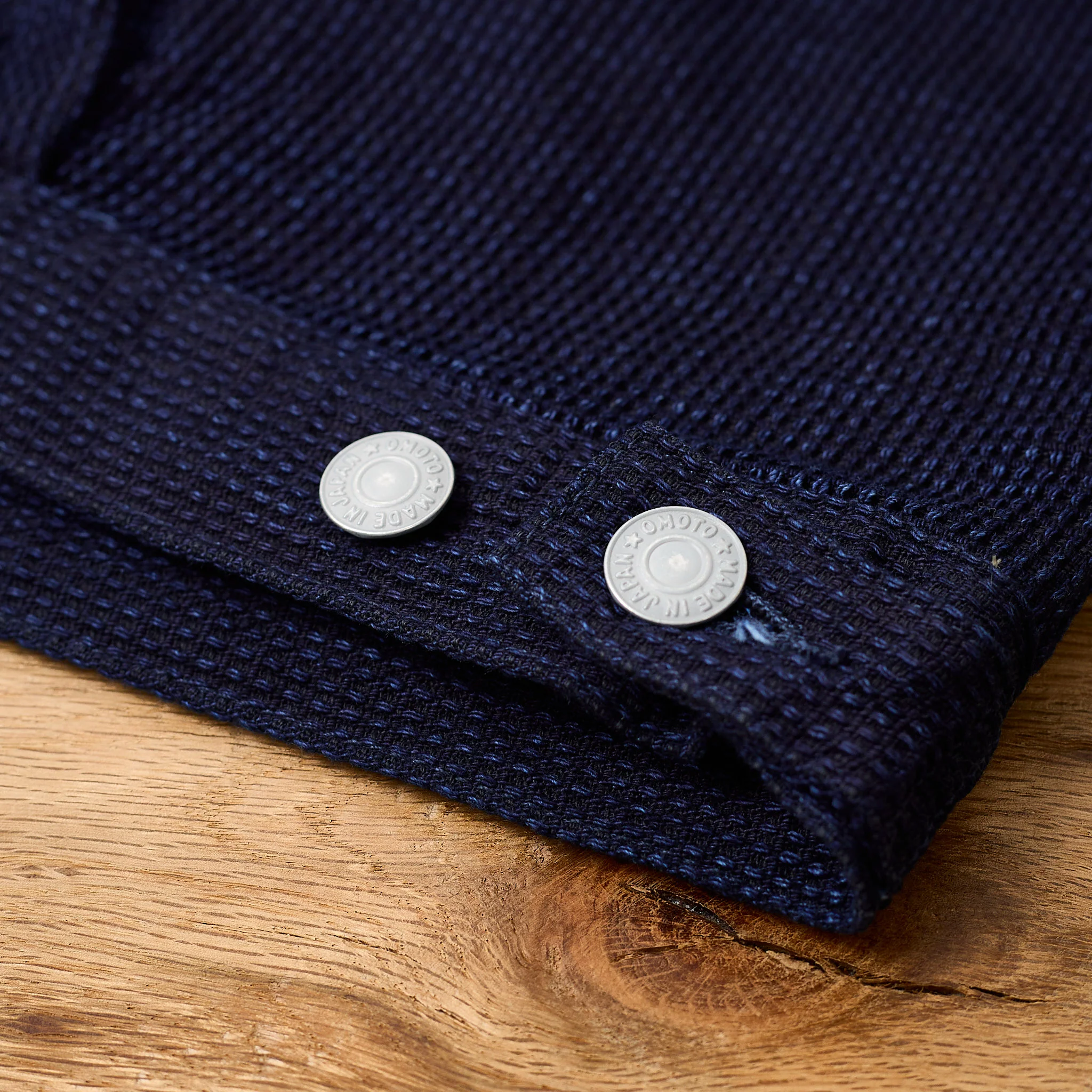 omoto denim | 3220 12oz type 2 jacket cube sashiko indigo - Image 8