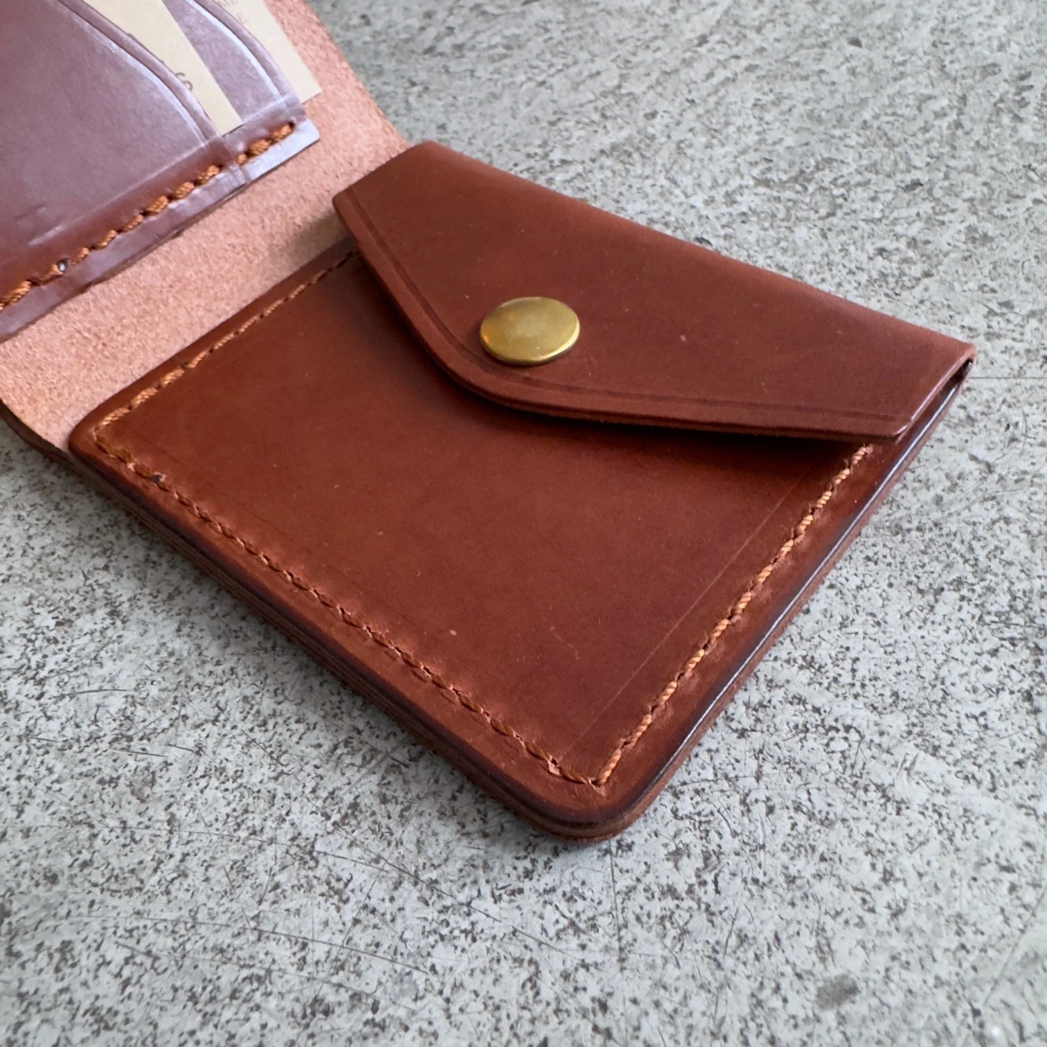 ondura durable goods | bifold coin wallet brown - Image 3