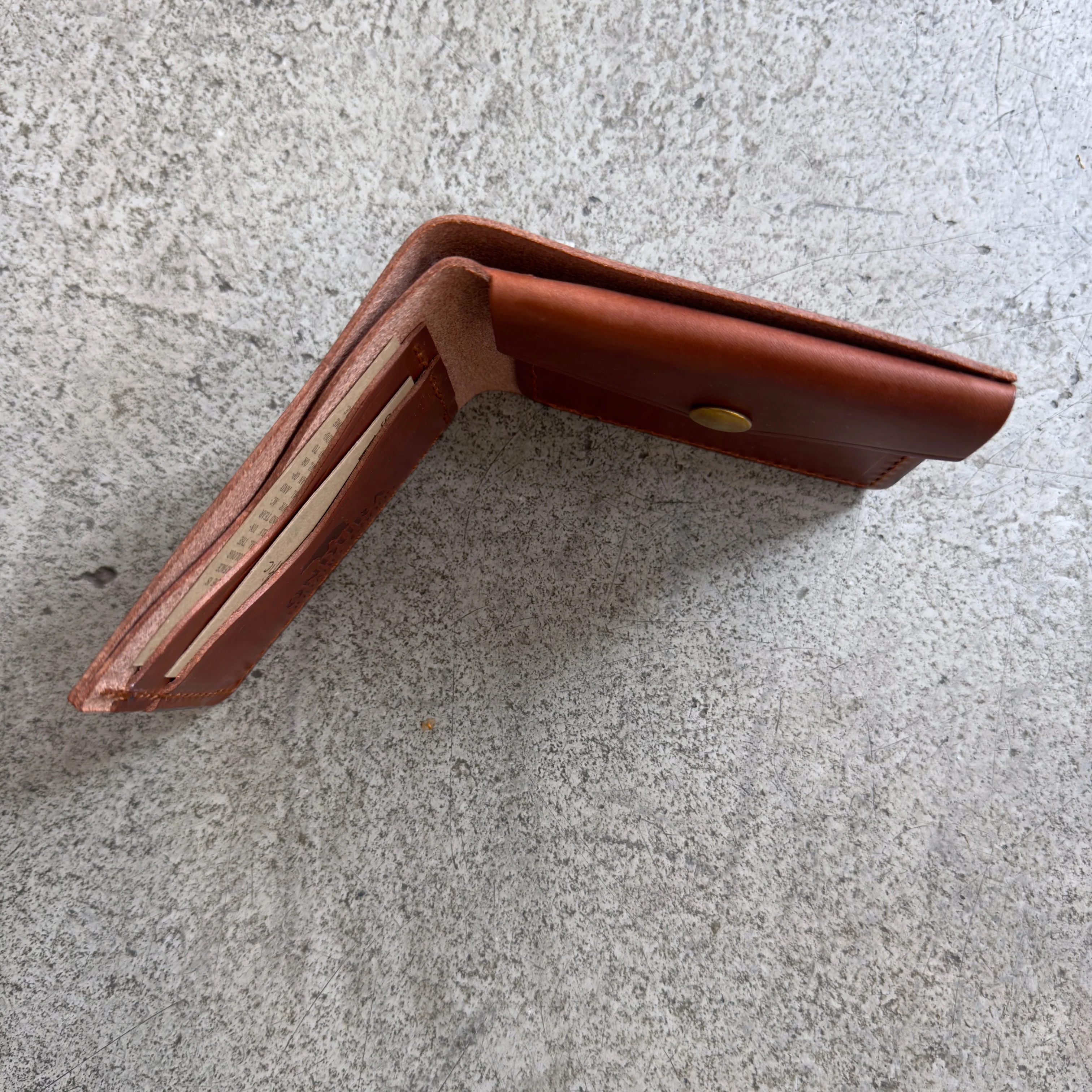 ondura durable goods | bifold coin wallet brown - Image 4