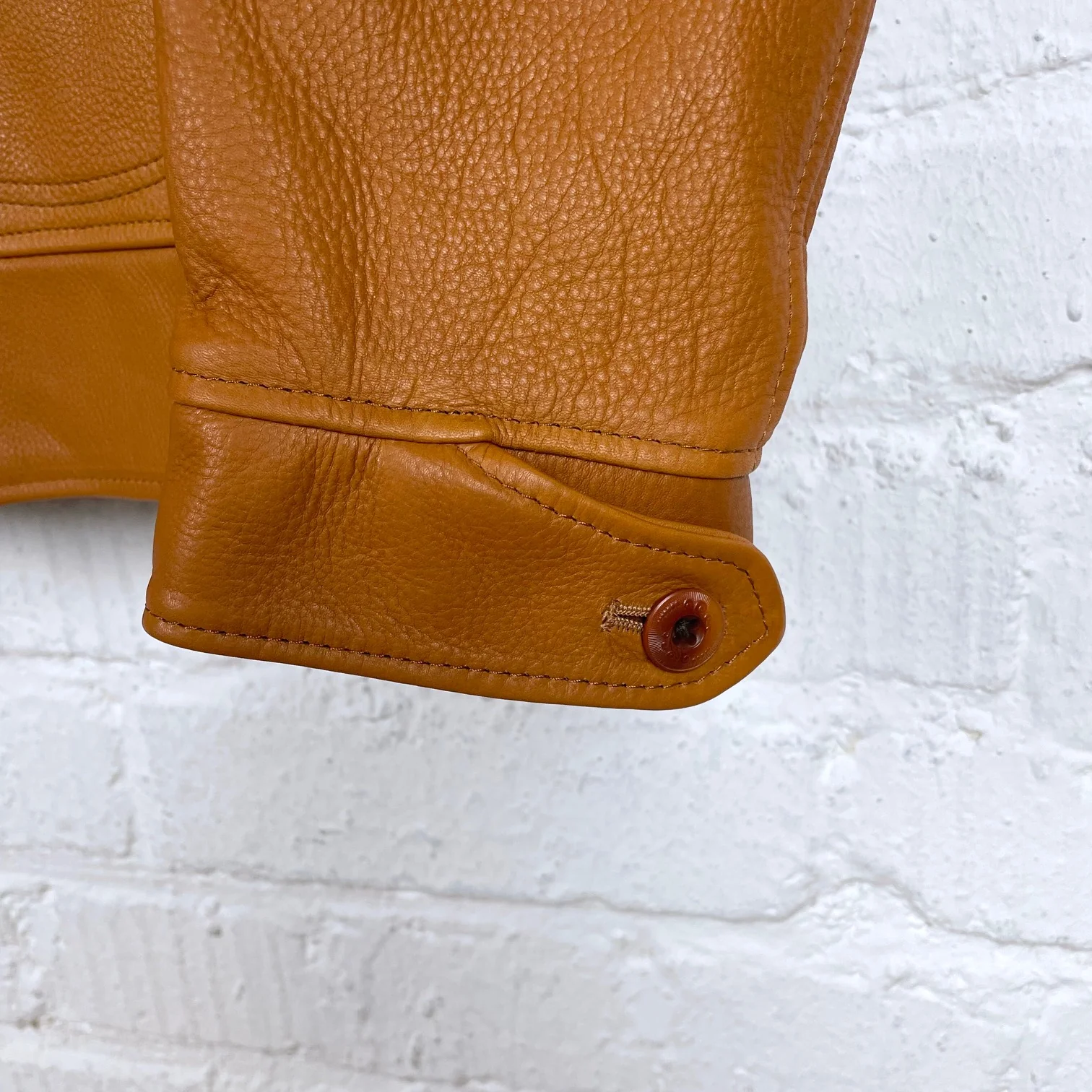 orgueil | cossack leather jacket camel or-4002b - Image 5
