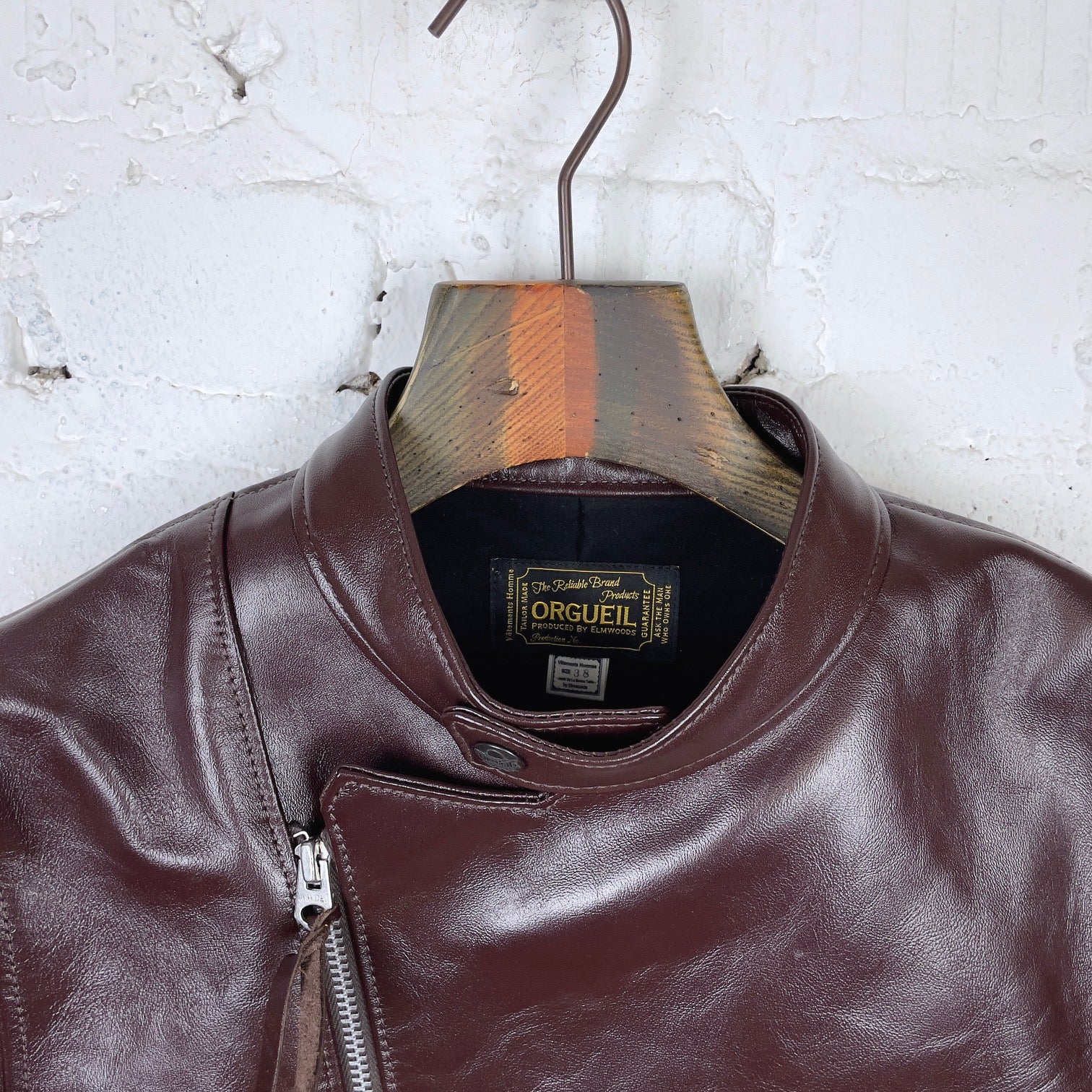 orgueil | or-4255 aviator jacket brown - Image 3