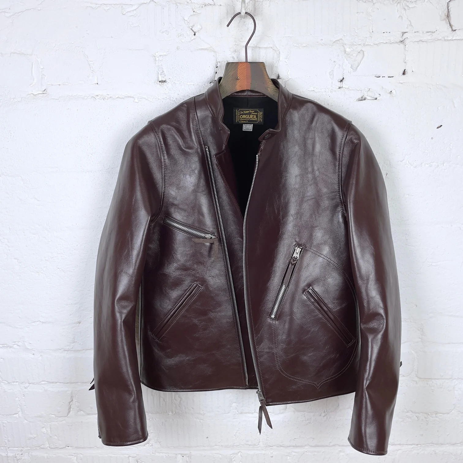 orgueil | or-4255 aviator jacket brown - Image 5