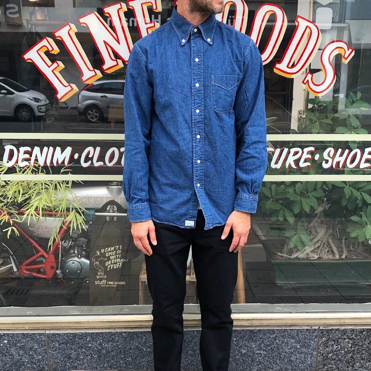orslow | button down denim shirt denim used (old fit) - Image 3