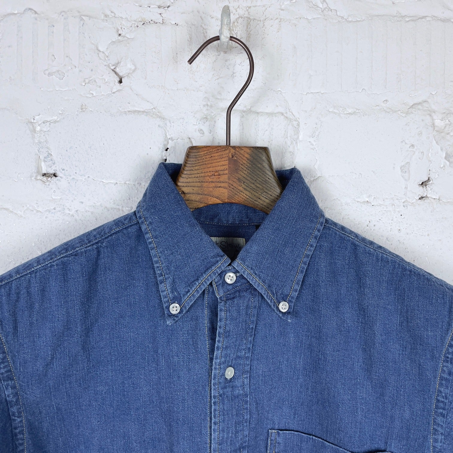 orslow | button down denim shirt denim used (old fit) - Image 4