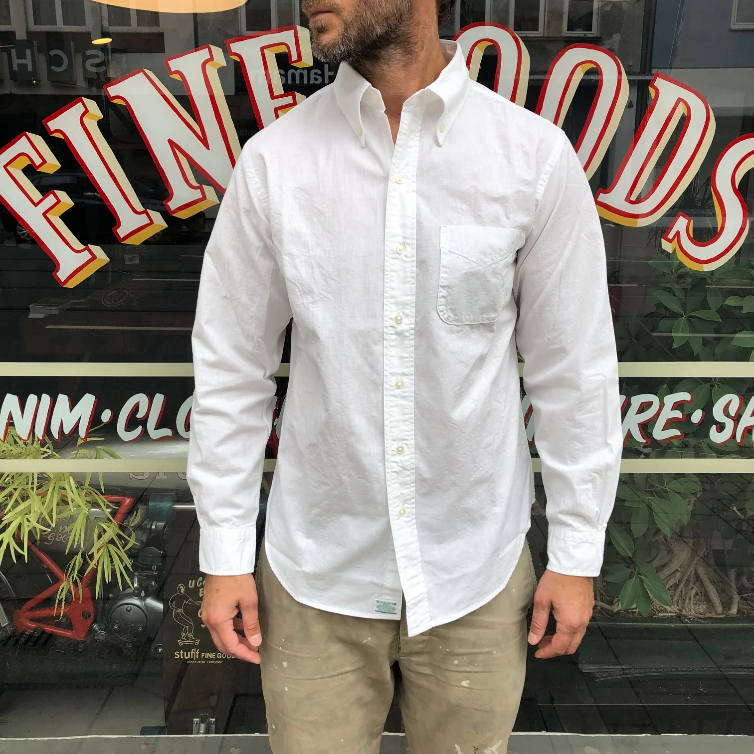 orslow | button down white chambray shirt (old fit) - Image 3
