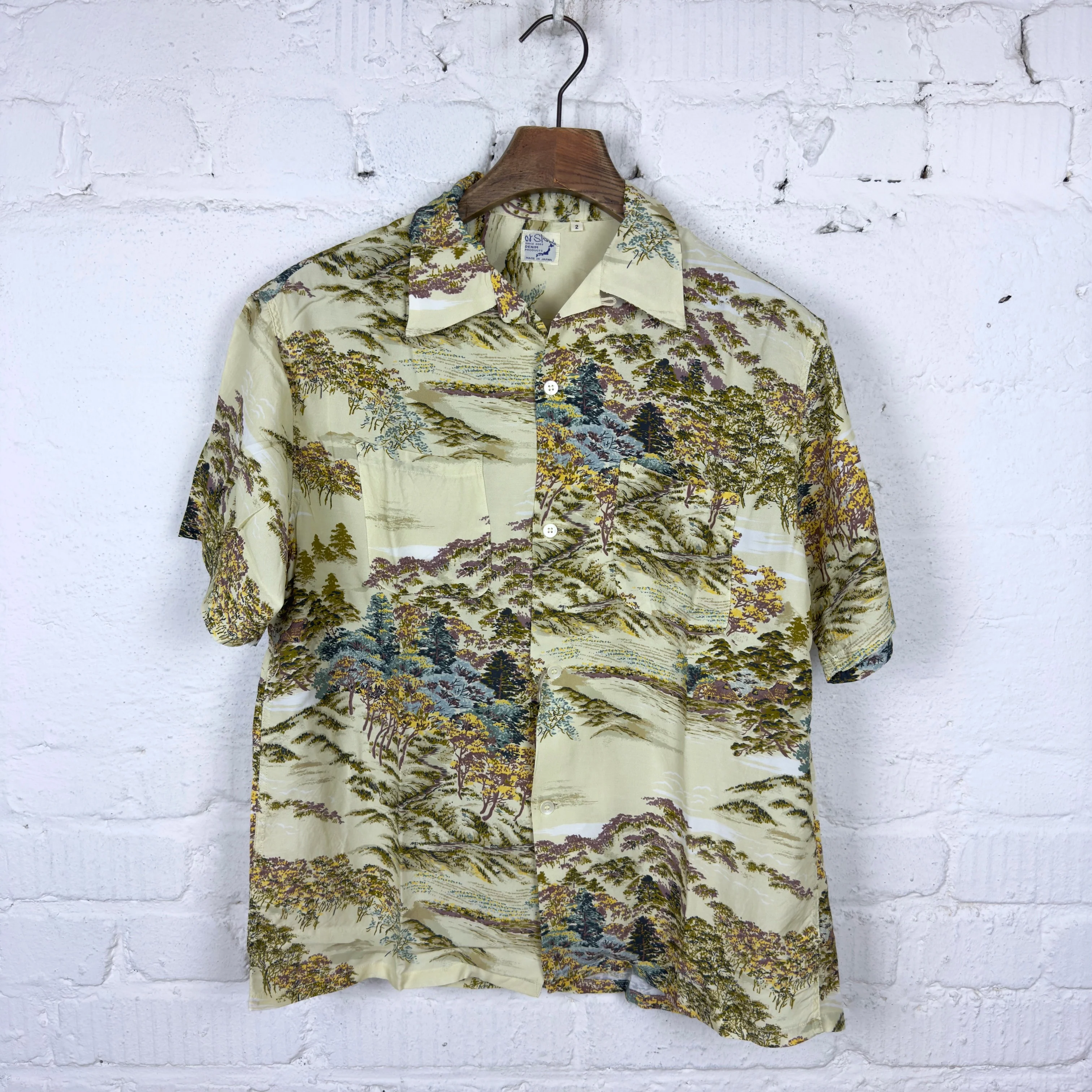 orslow | hawaiian shirt yellow