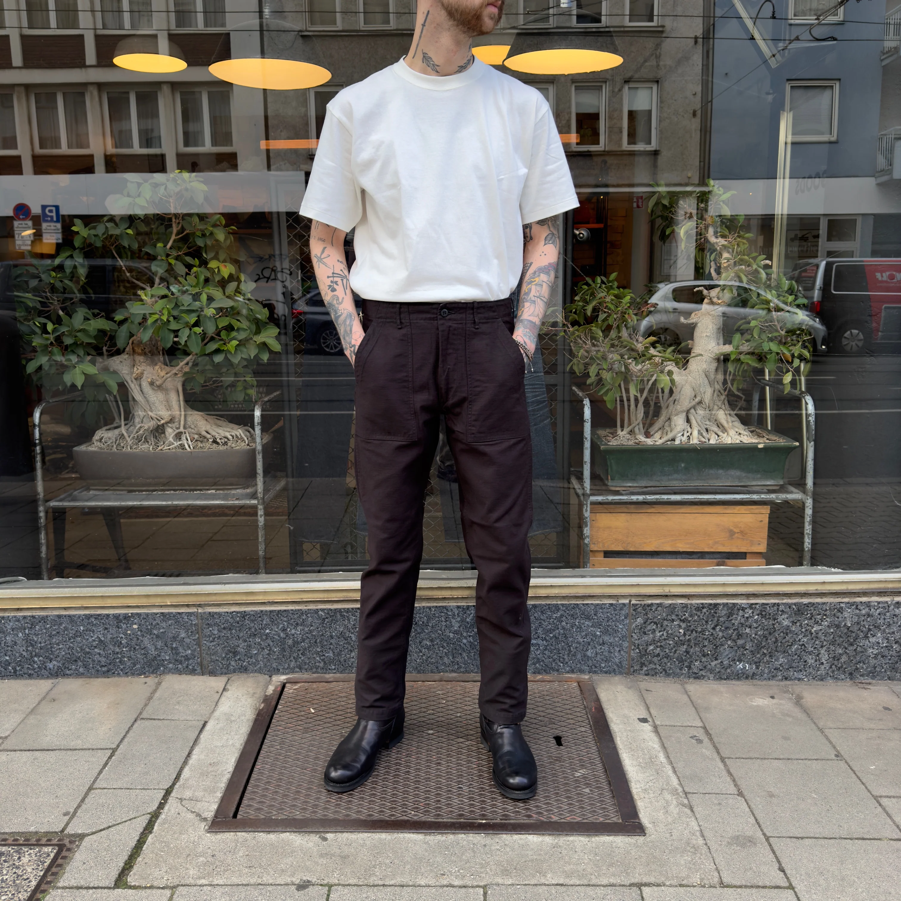 orslow | slim fit us army fatigue pant black - Image 3