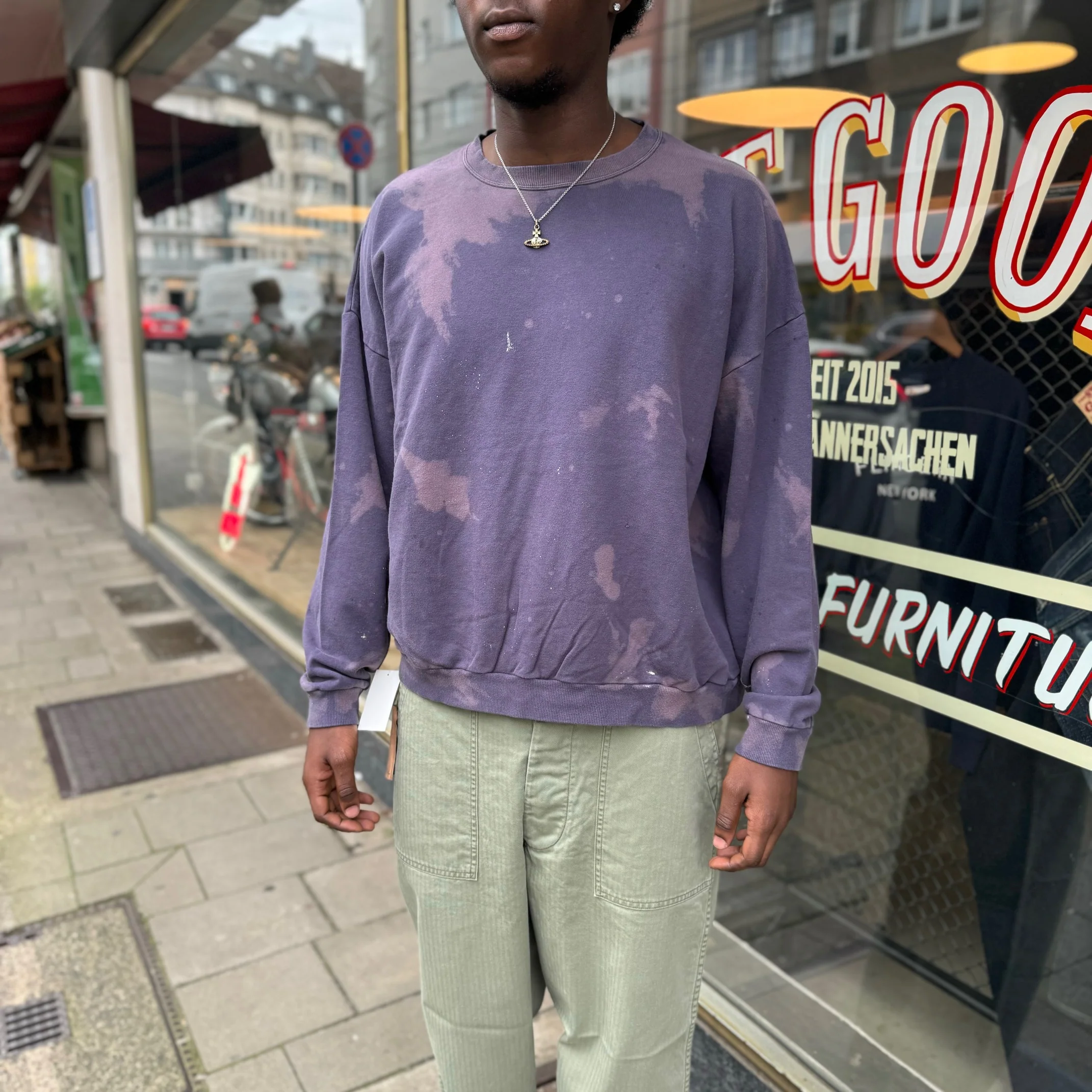 orslow | summer knit vintage finish rose gray - Image 2