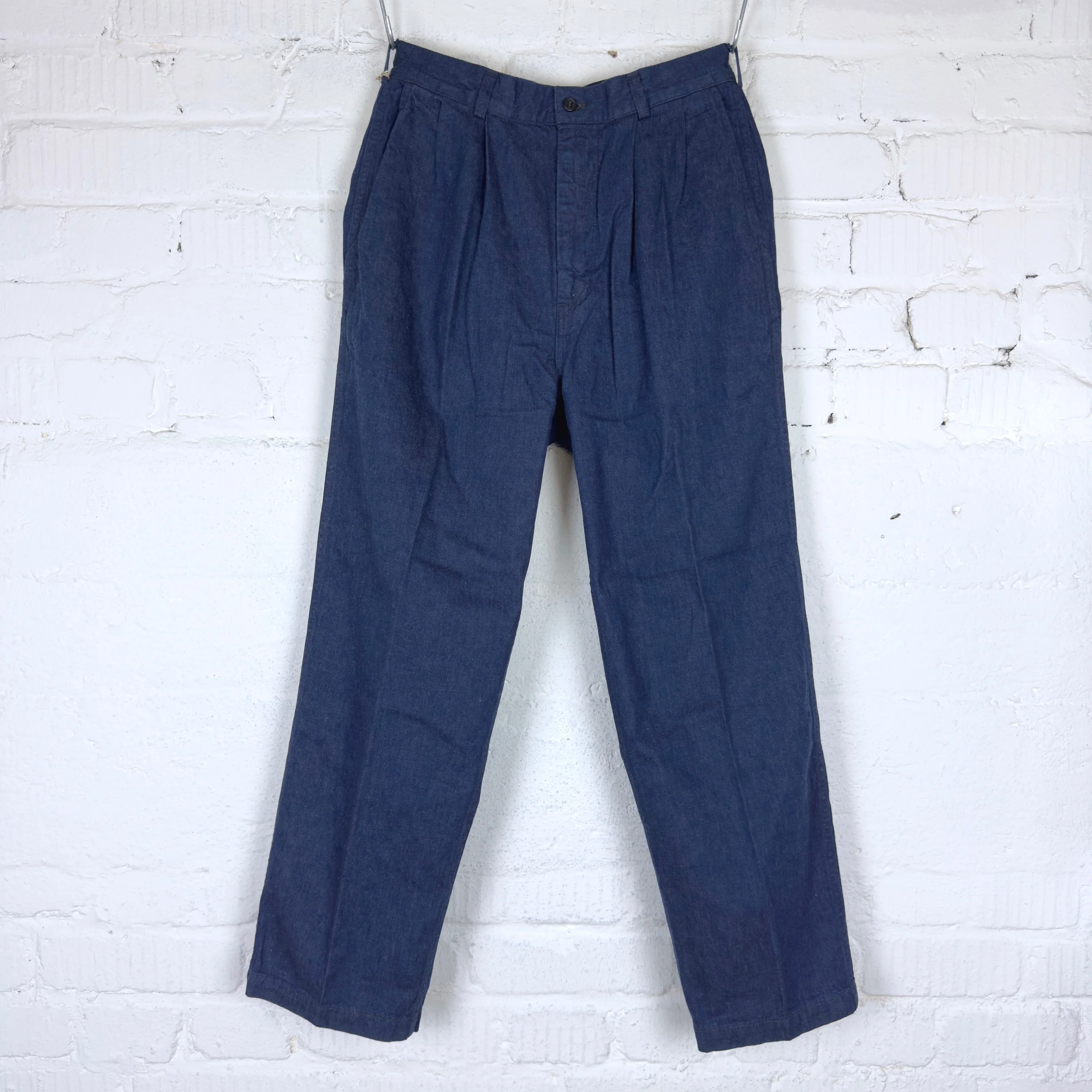 orslow | two tuck 9oz denim wide trousers one wash