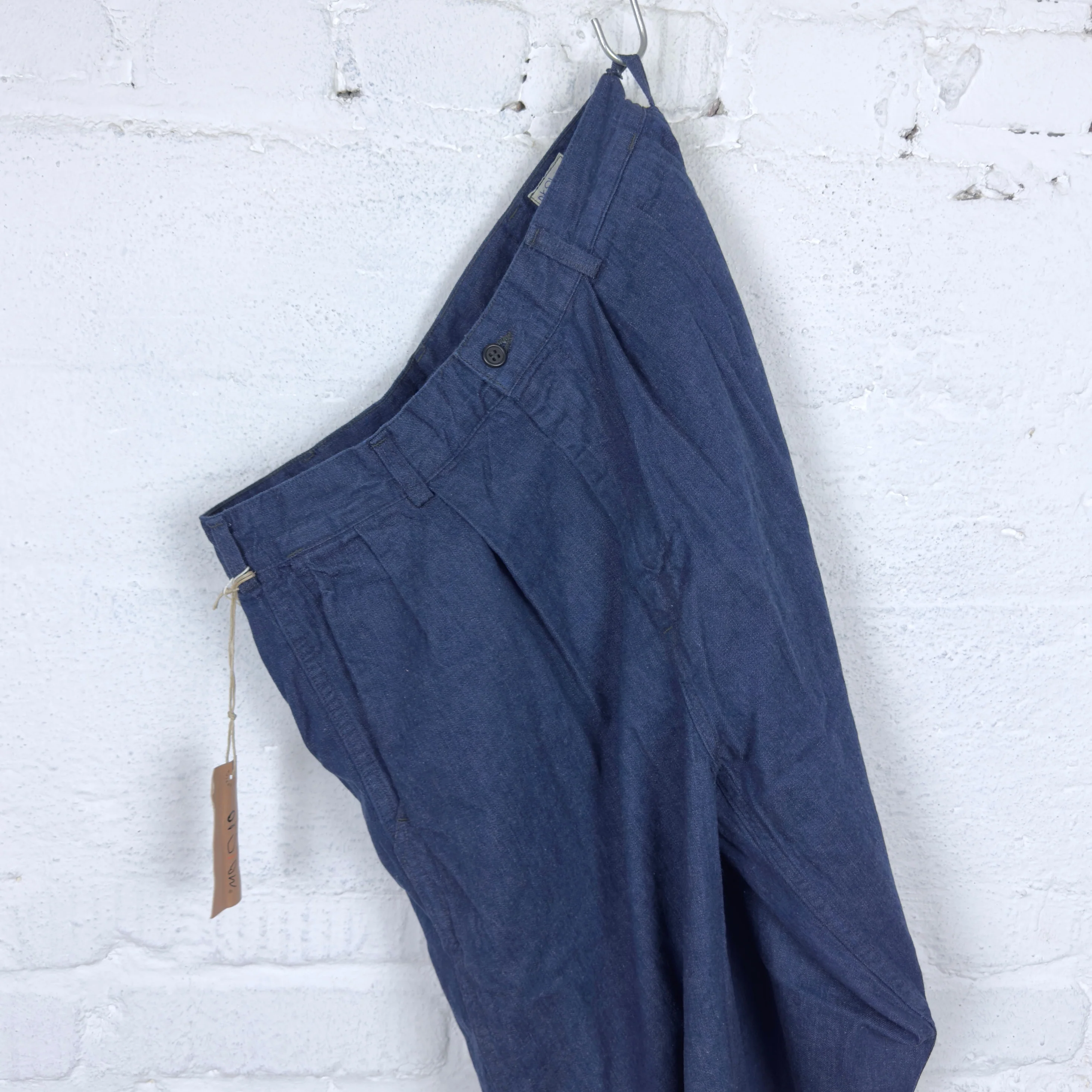 orslow | two tuck 9oz denim wide trousers one wash - Image 2