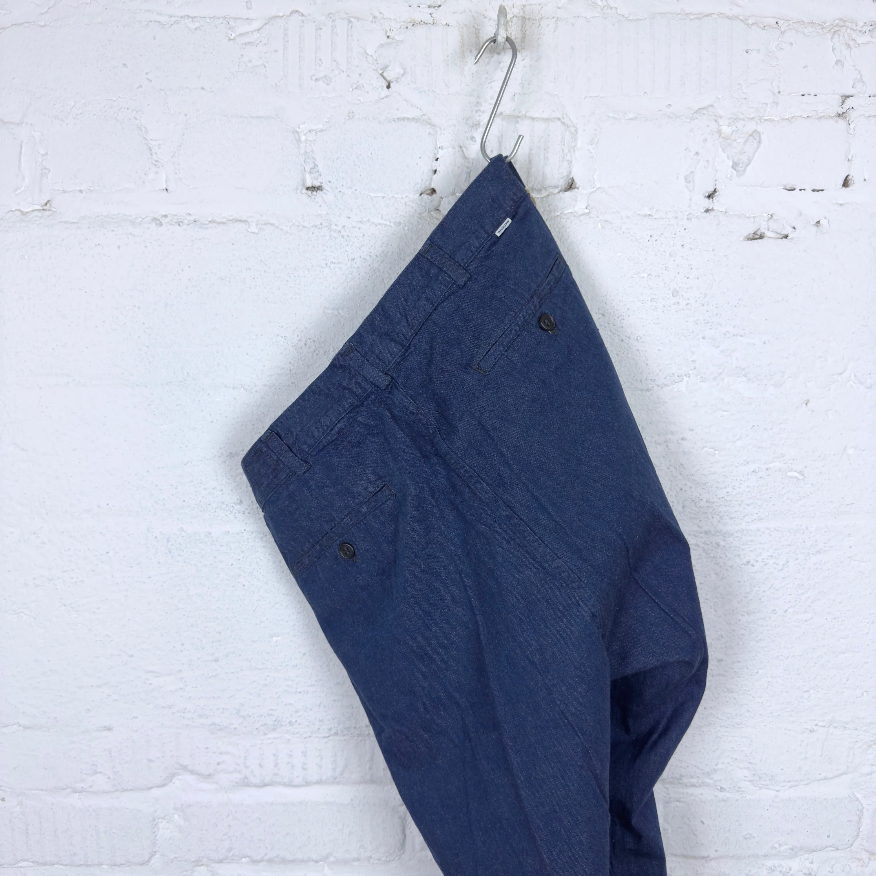 orslow | two tuck 9oz denim wide trousers one wash - Image 3