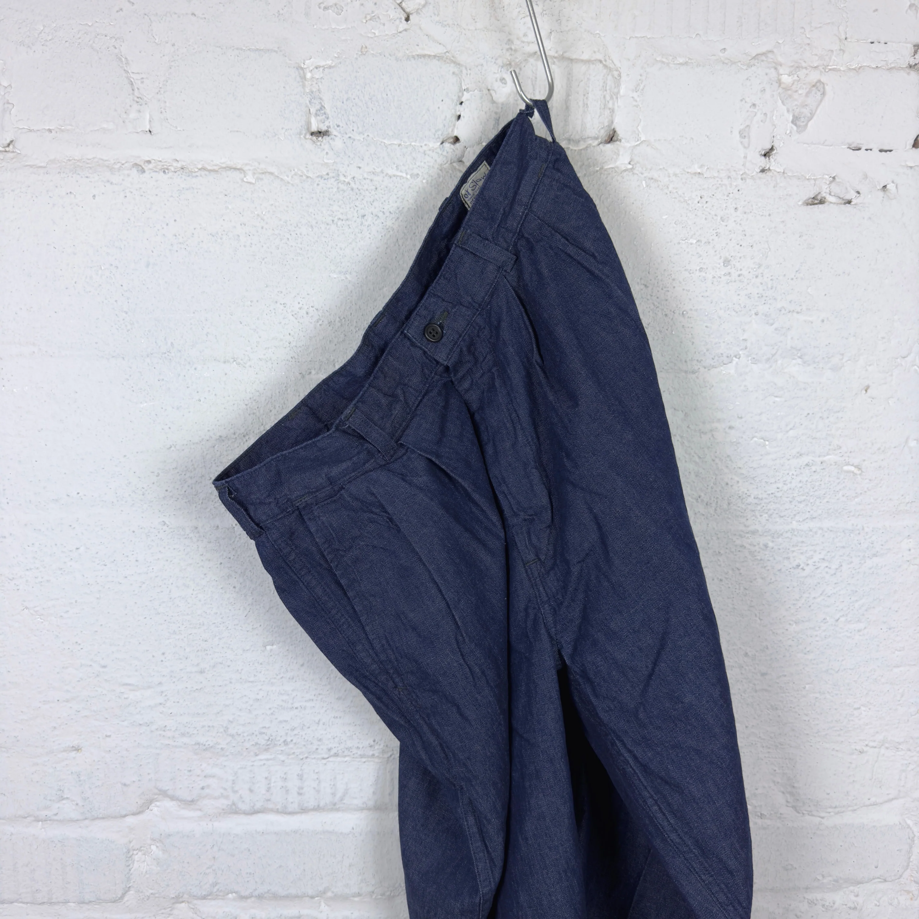orslow | two tuck 8oz denim wide trousers one year wash - Image 4