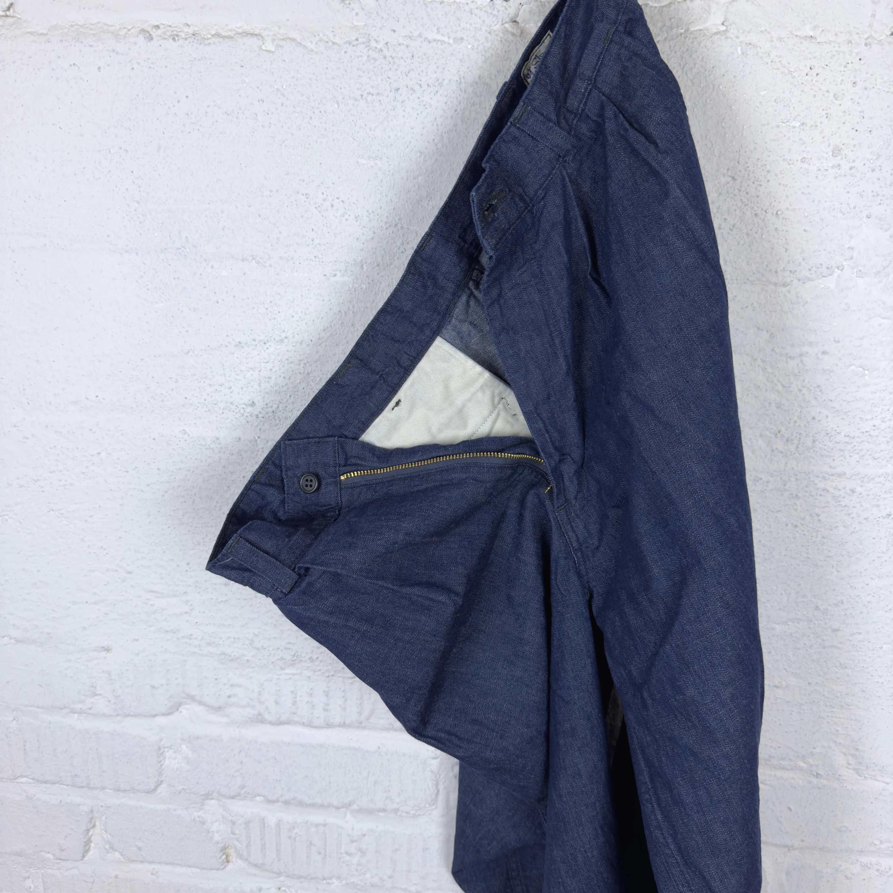 orslow | two tuck 8oz denim wide trousers one year wash - Image 5