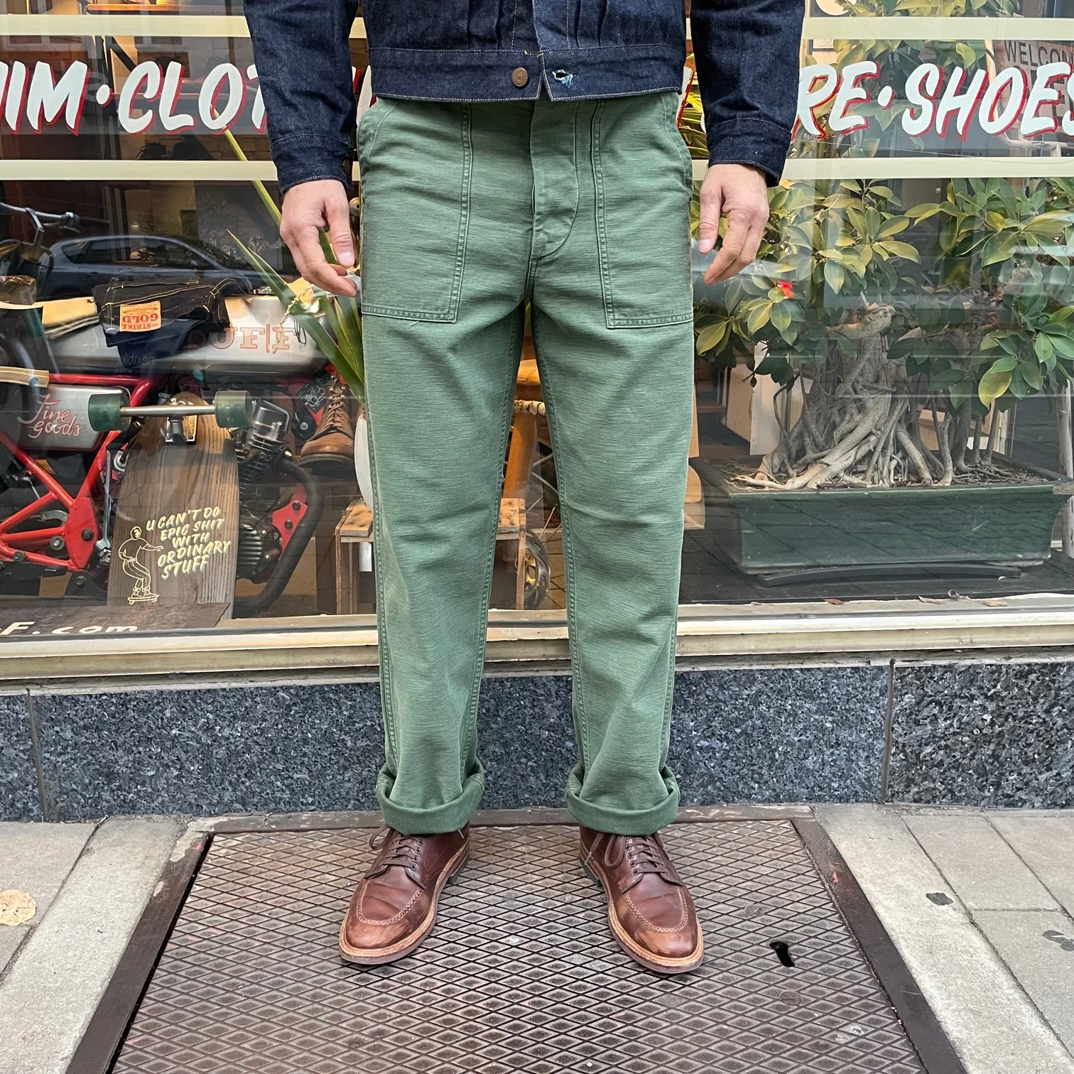 orslow | us army fatigue pants regular green used - Image 2