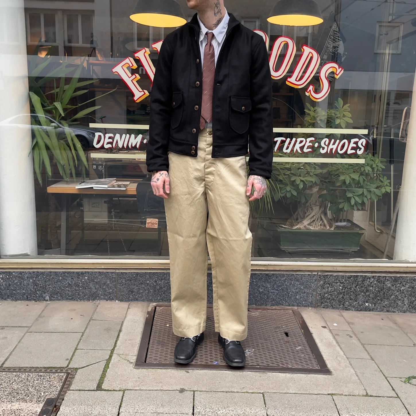 orslow | vintage fit army trousers khaki - Image 3